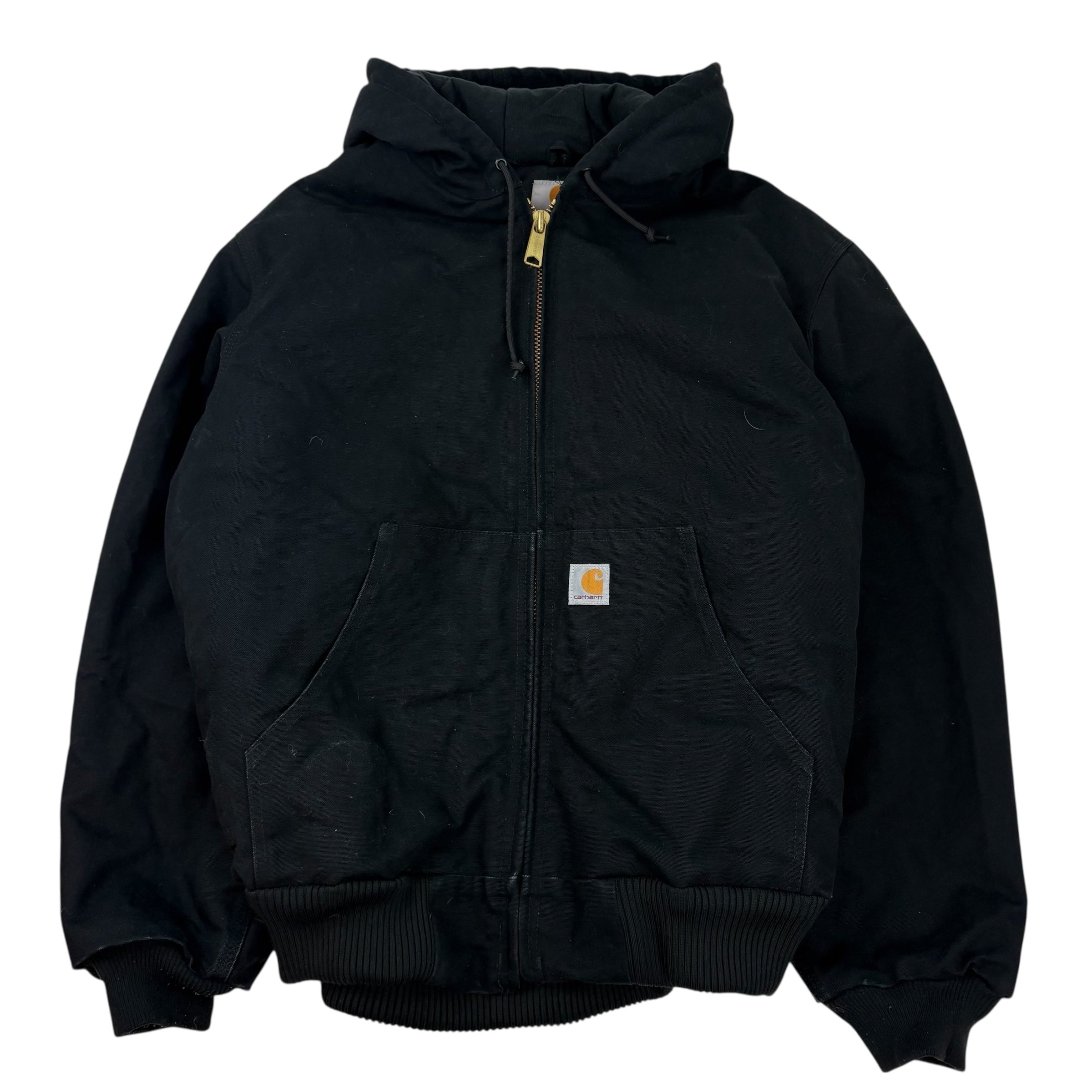 Carhartt Duck Insulated Hooded Jacket Black