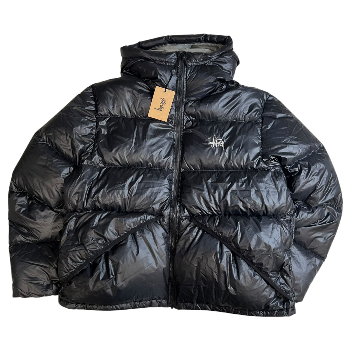 Stussy Micro Ripstop Down Parka Jacket Black