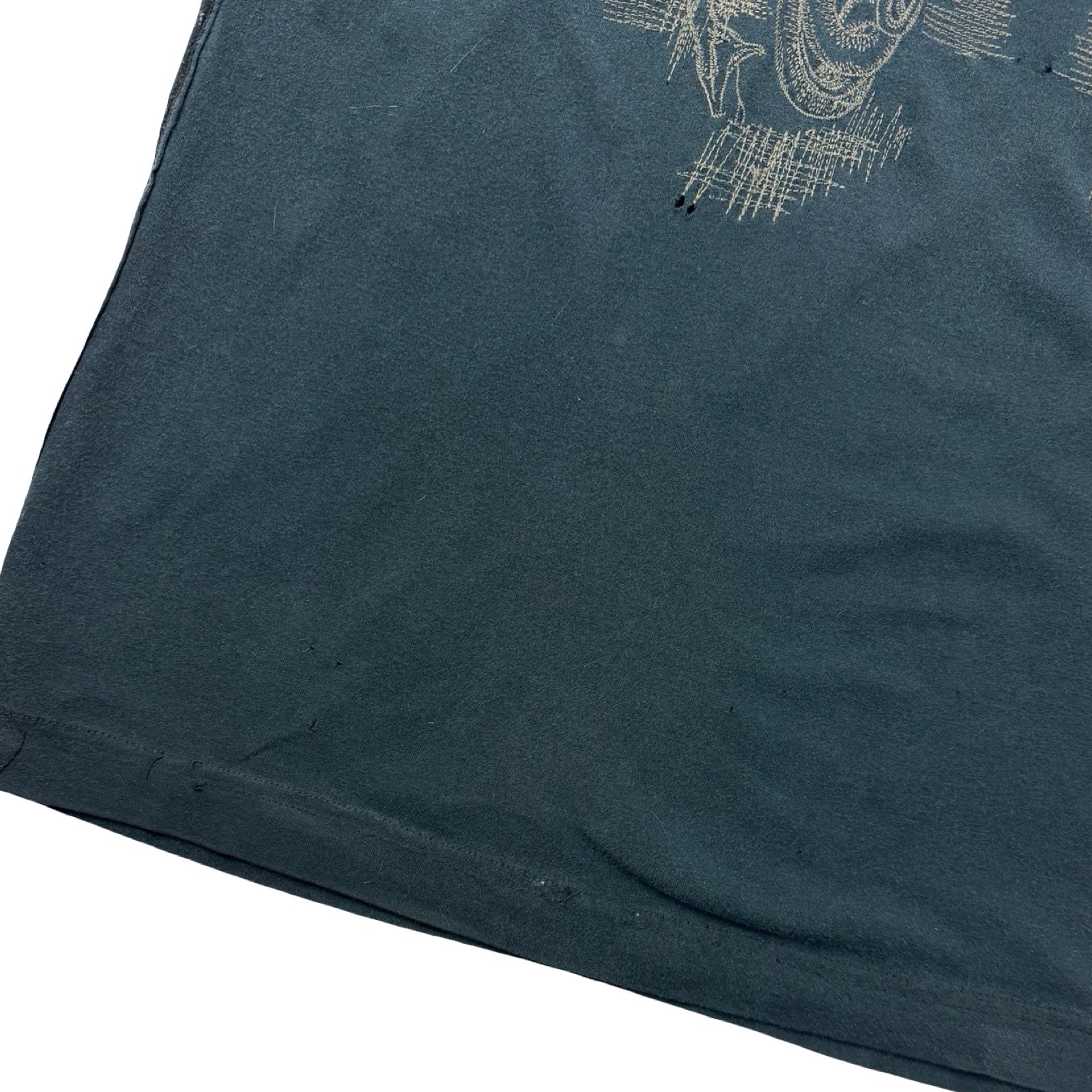 Vintage Y2K Parasuco Inside Out T-Shirt Washed Black