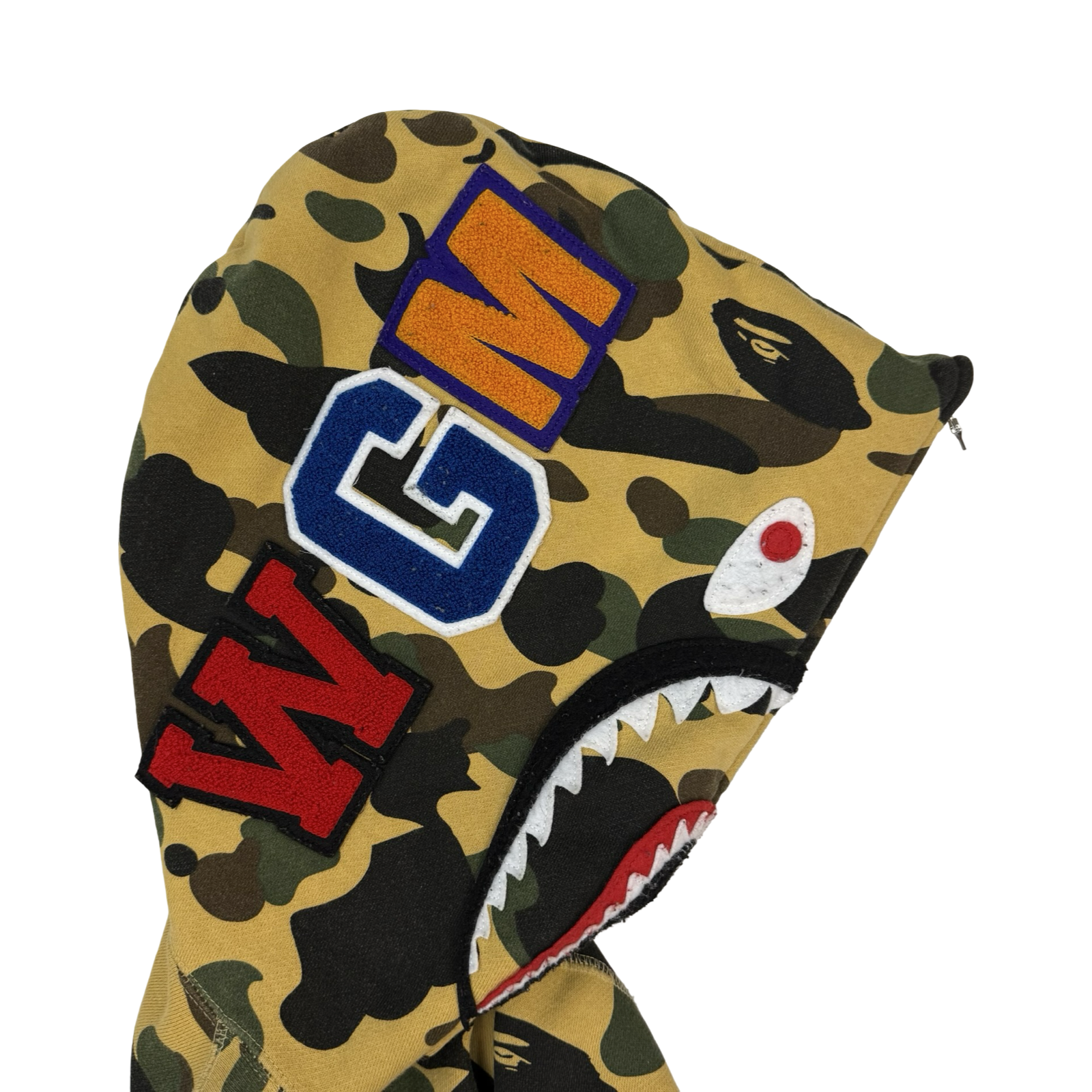 BAPE 1st Camo Shark Full Zip Hoodie Yellow