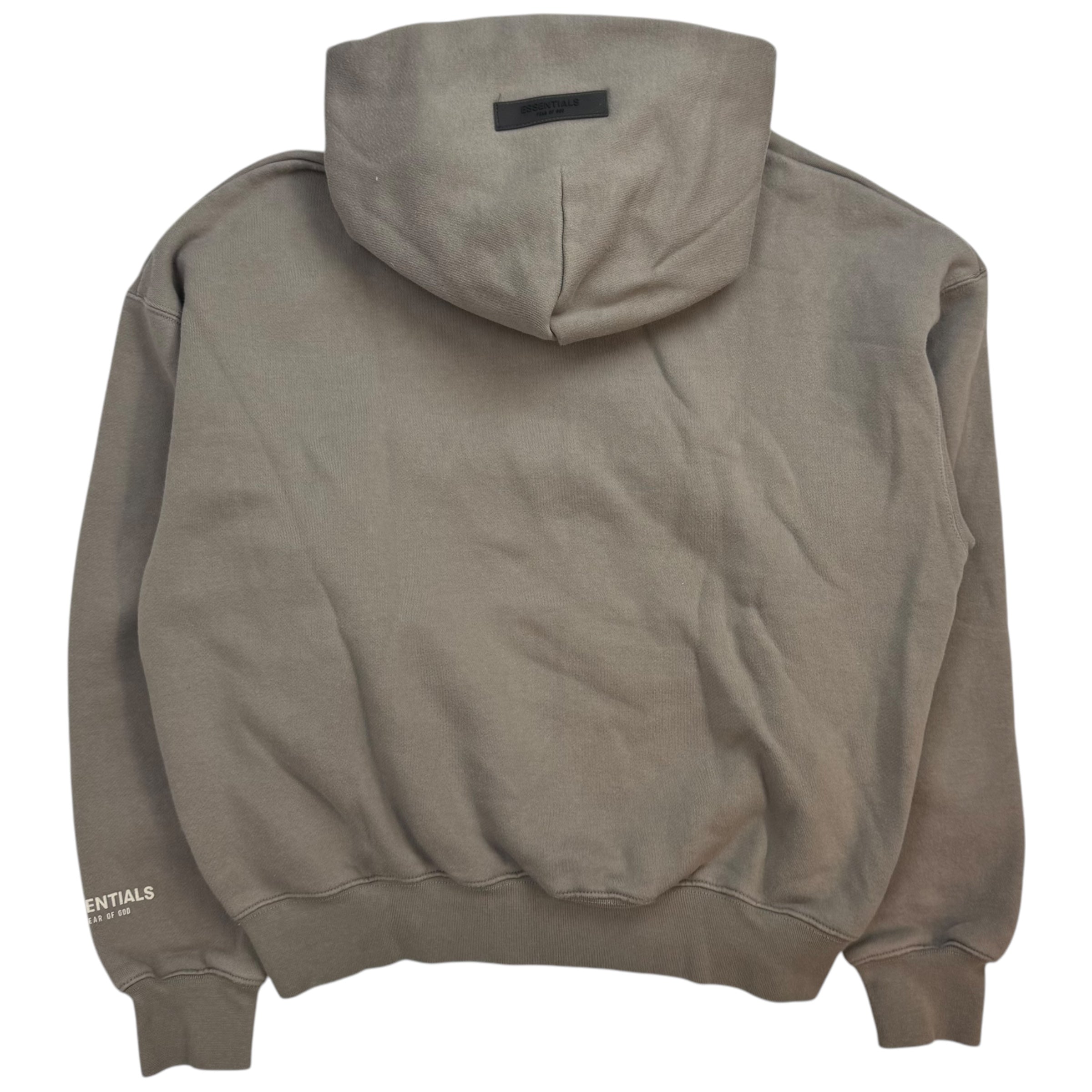 Fear Of God Essentials Kids Hoodie Grey Brown