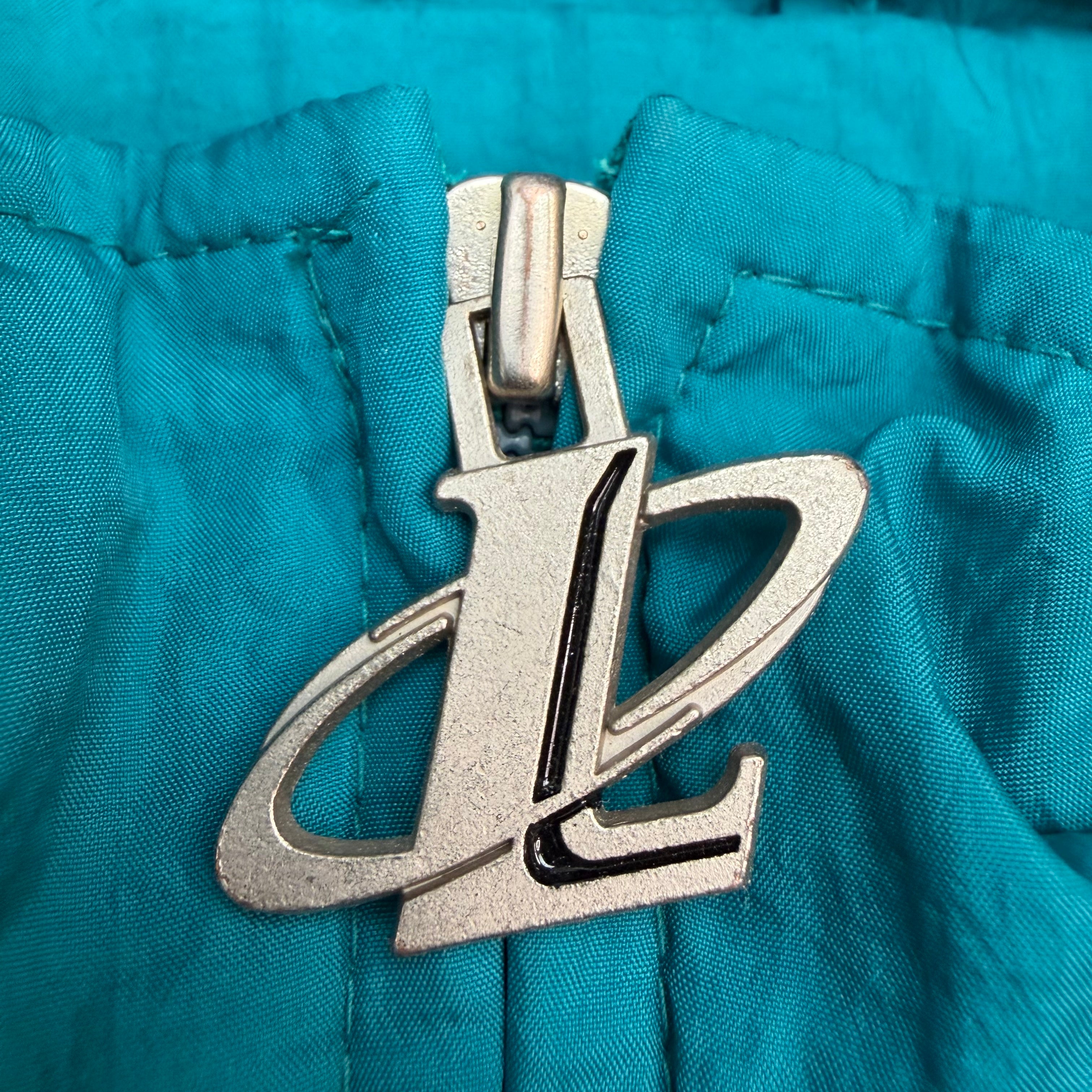 Vintage Miami Dolphins NFL Pro Line Embroidered Windbreaker Teal/Orange