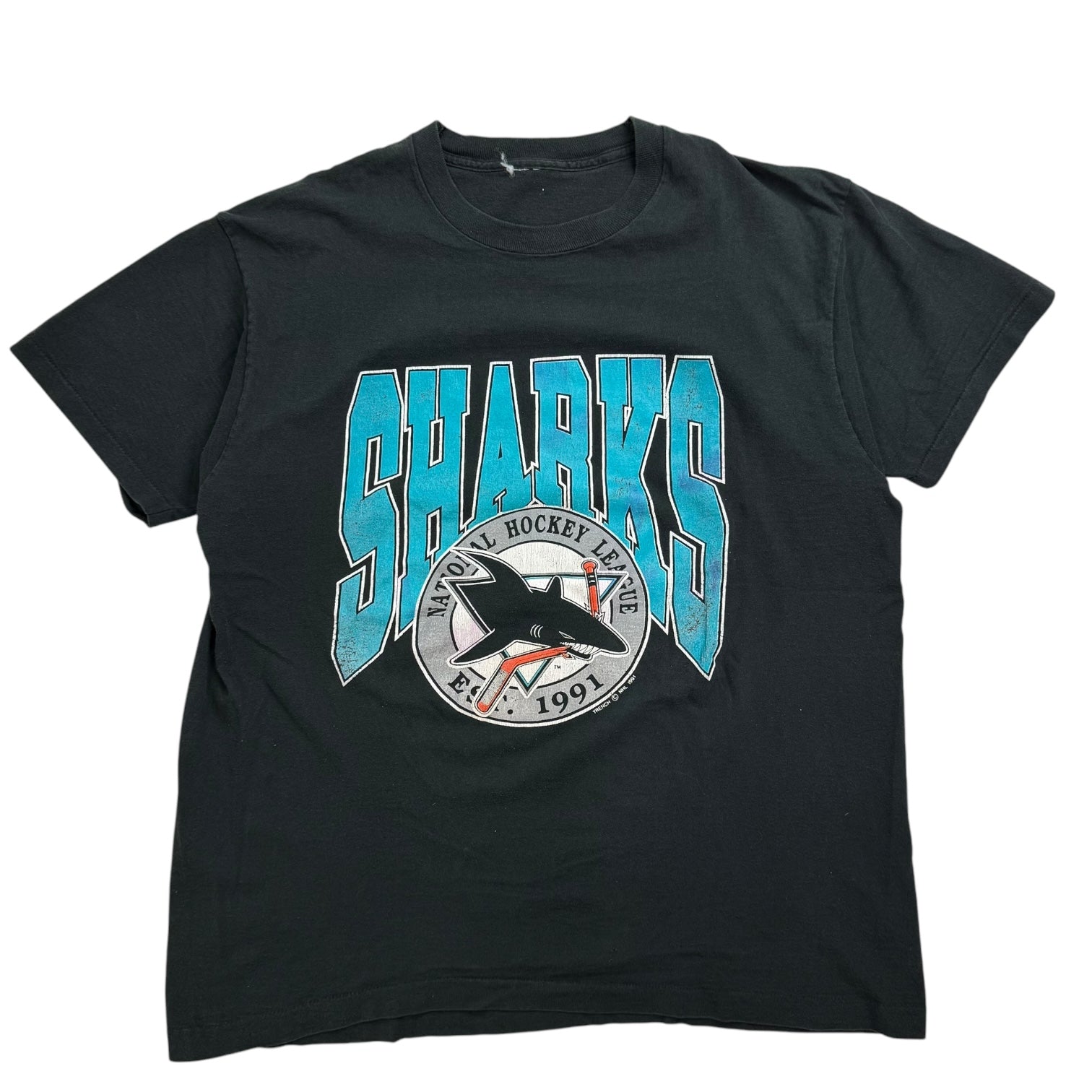 1991 San Jose Sharks Tee Black