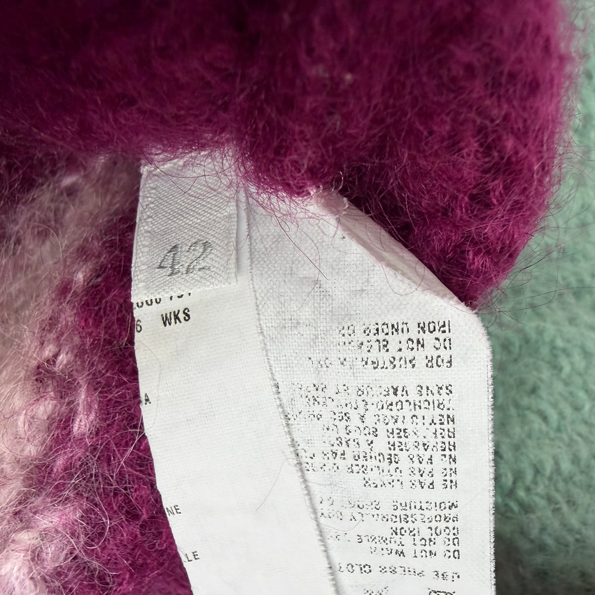 (W) Miu Miu Mohair Cardigan Cream