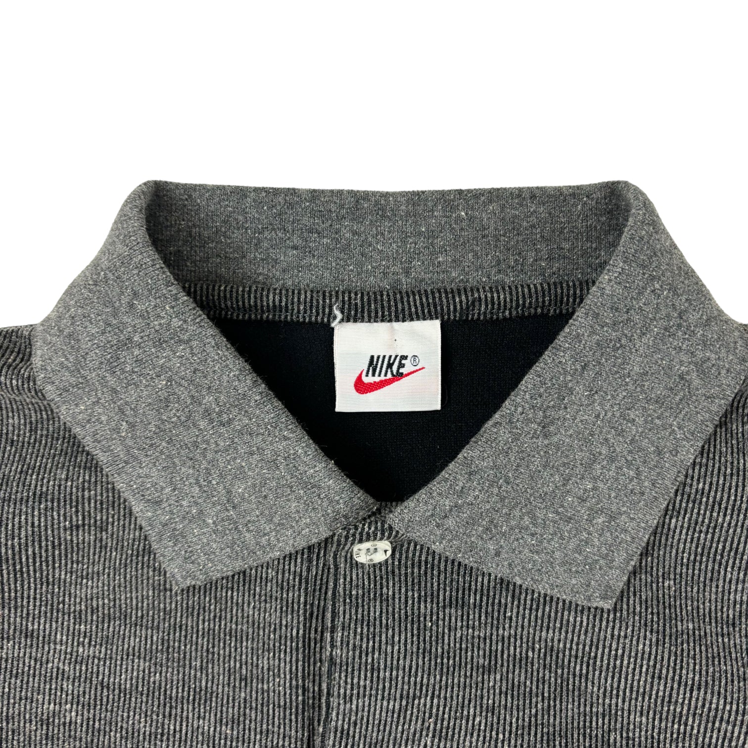 Vintage Nike Polo Shirt Grey