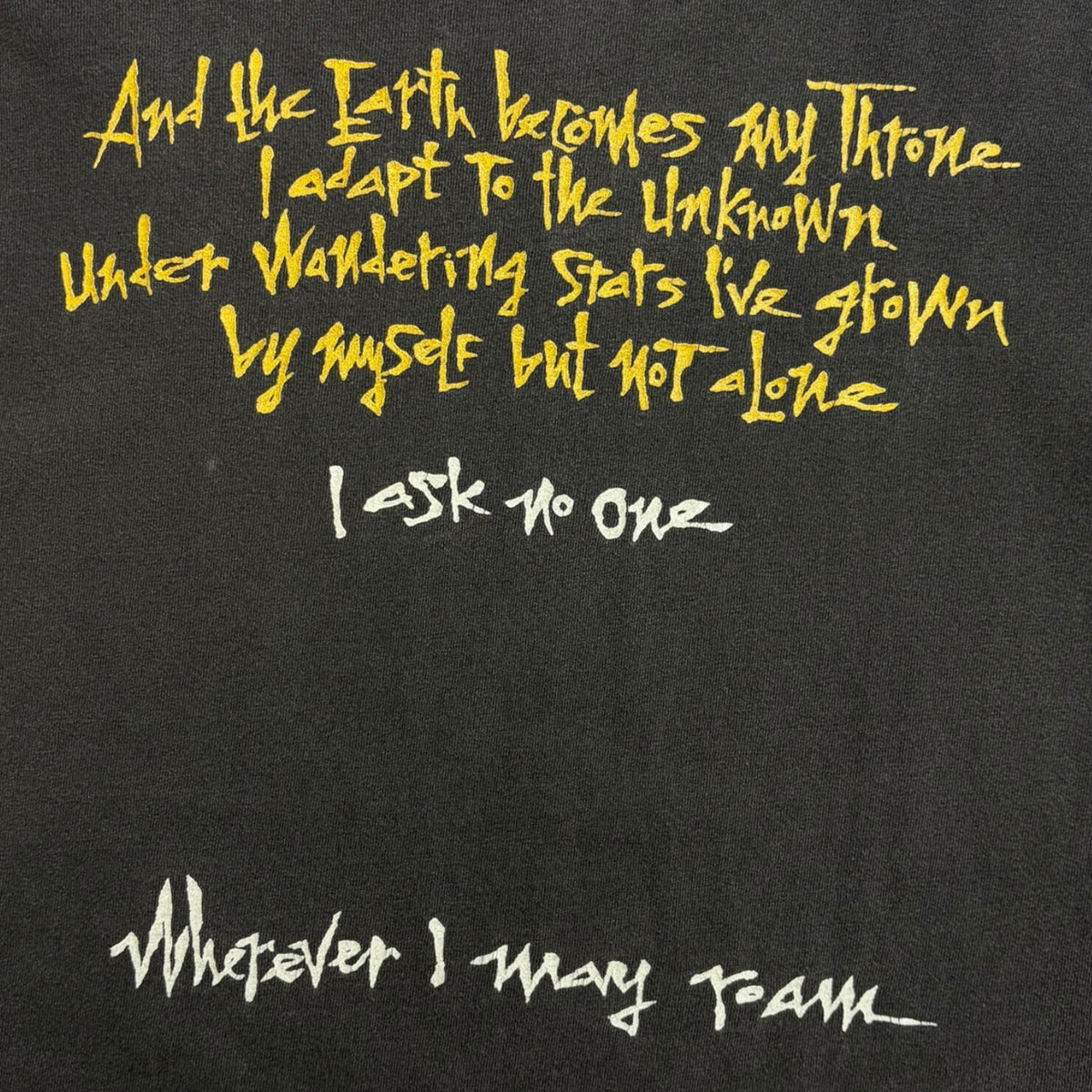 Vintage 1992 Metallica "Wherever I May Roam" T-Shirt Black