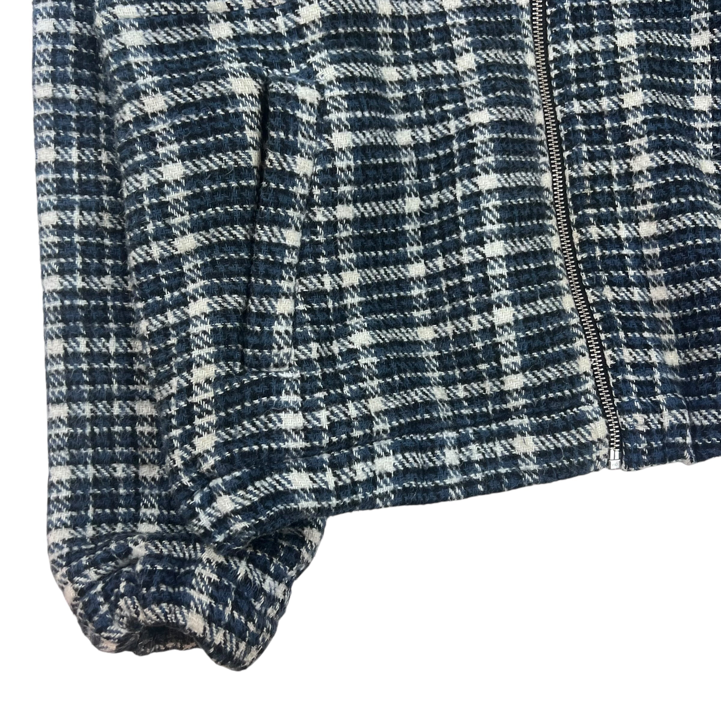 Stussy Blue Plaid Lined Work Jacket