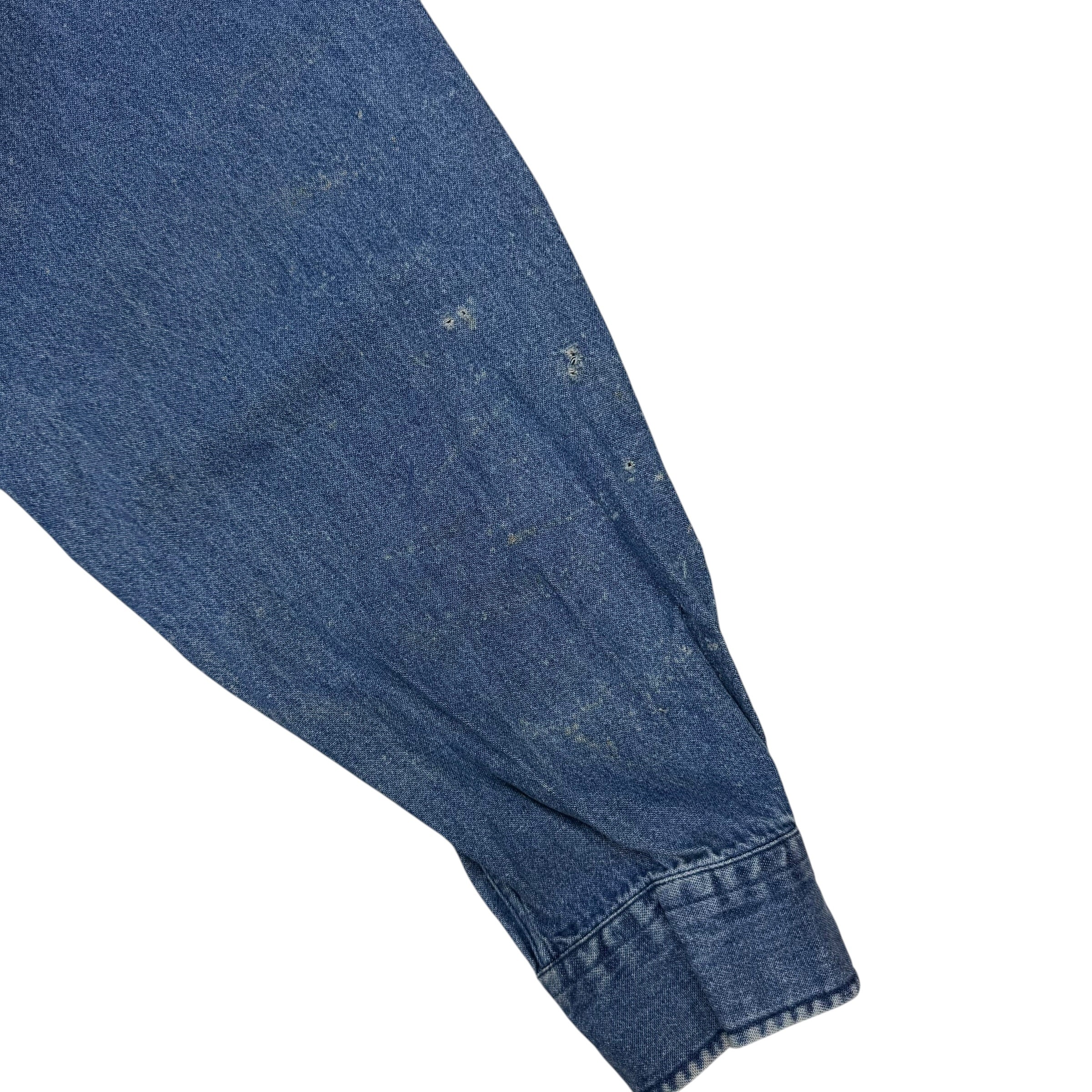 Vintage Polo Ralph Lauren Denim Button Up Shirt Blue