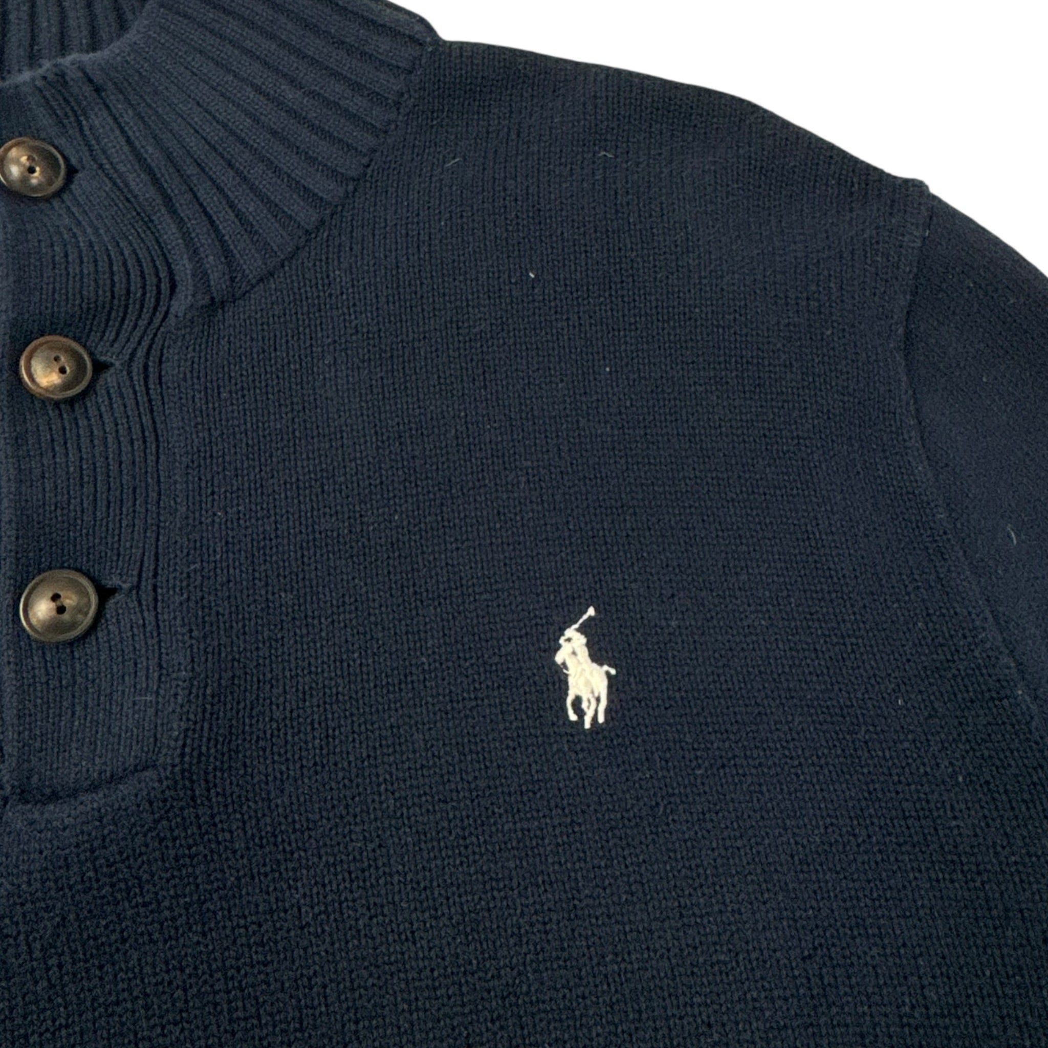 Polo Ralph Lauren Collared Knit Jumper Navy