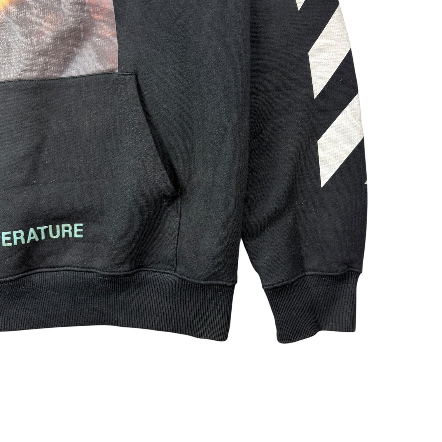 Off-White SS18 Mona Lisa Pullover Hoodie Black