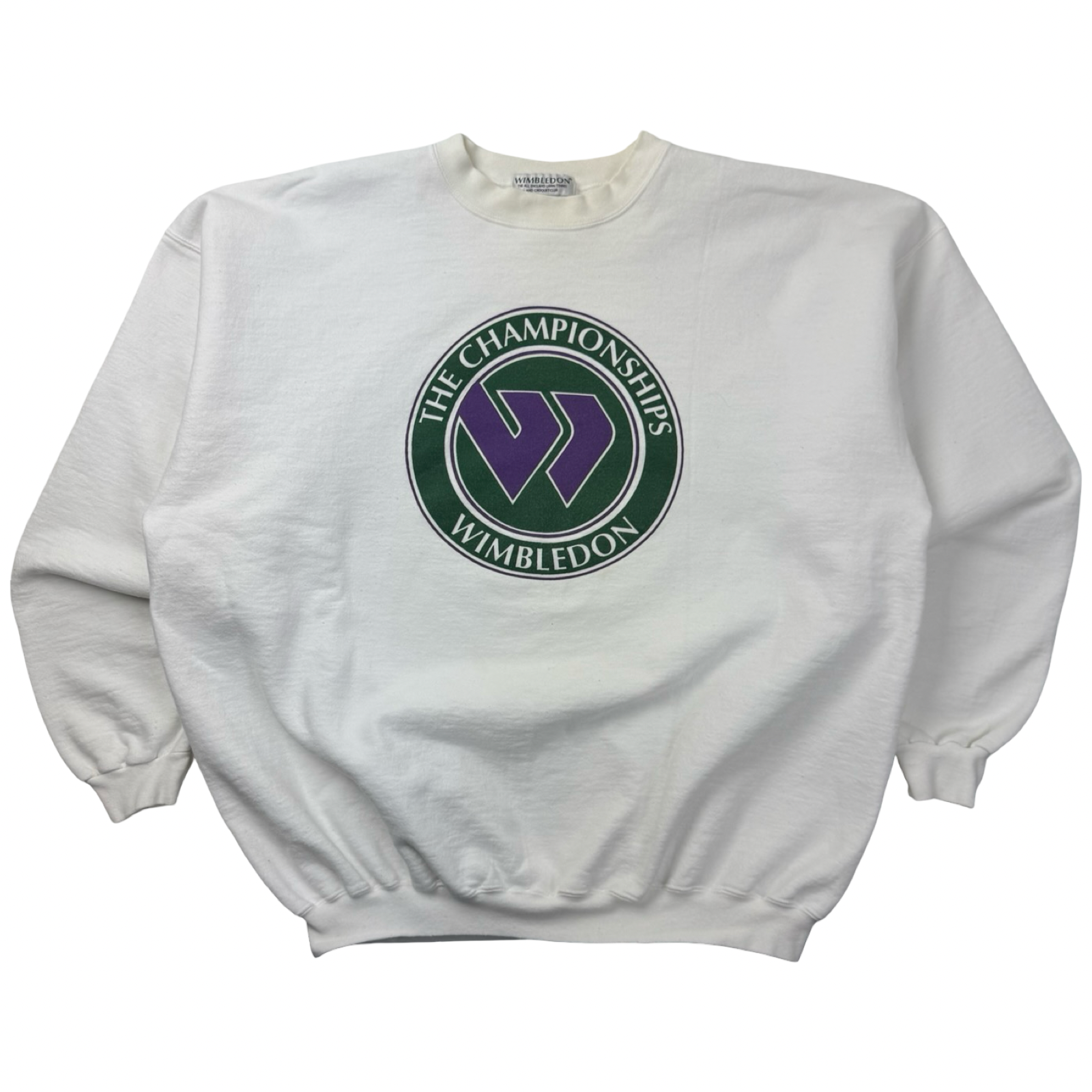 Vintage Wimbledon Tennis Crewneck White