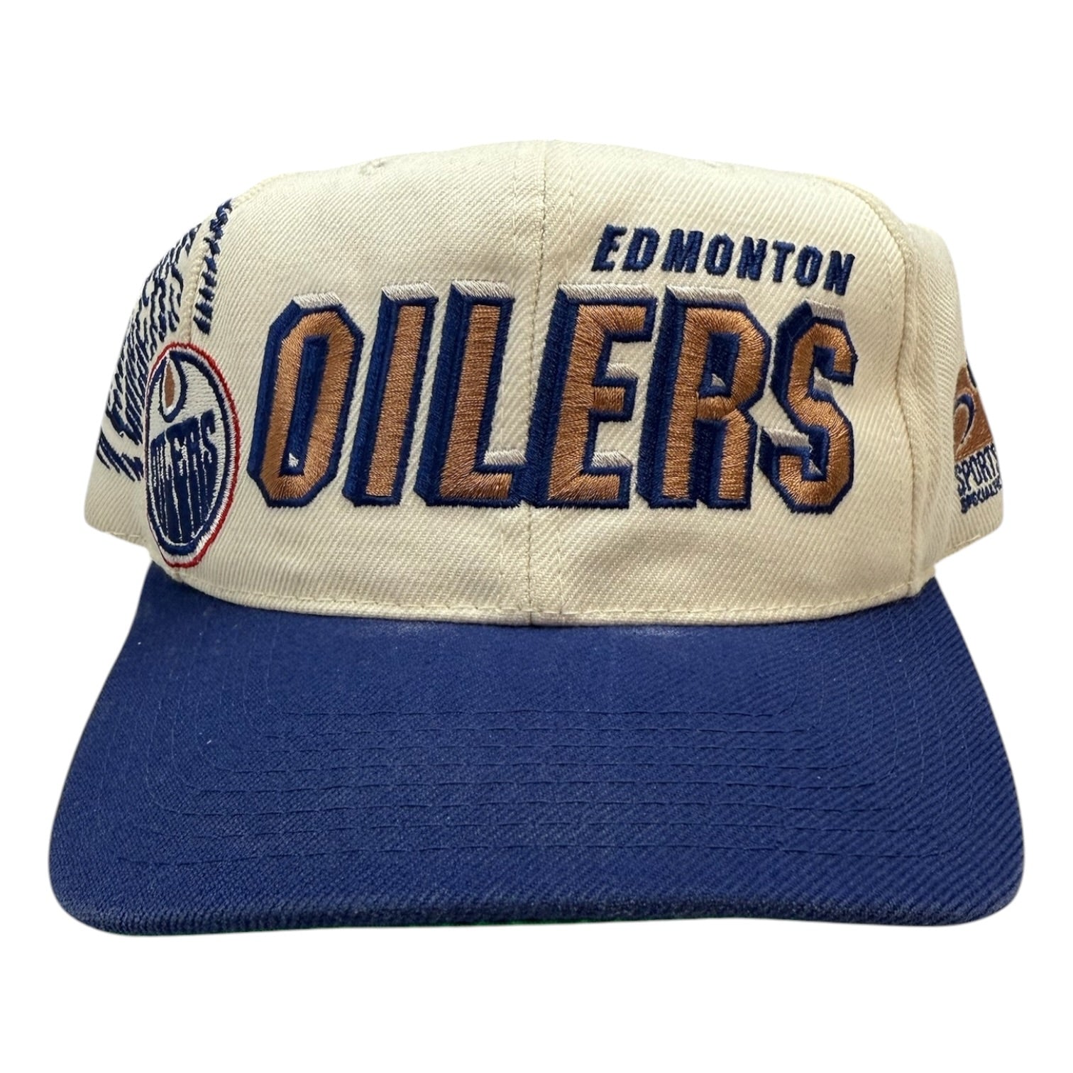 Vintage Edmonton Oilers Laser Sports Specialties Snapback