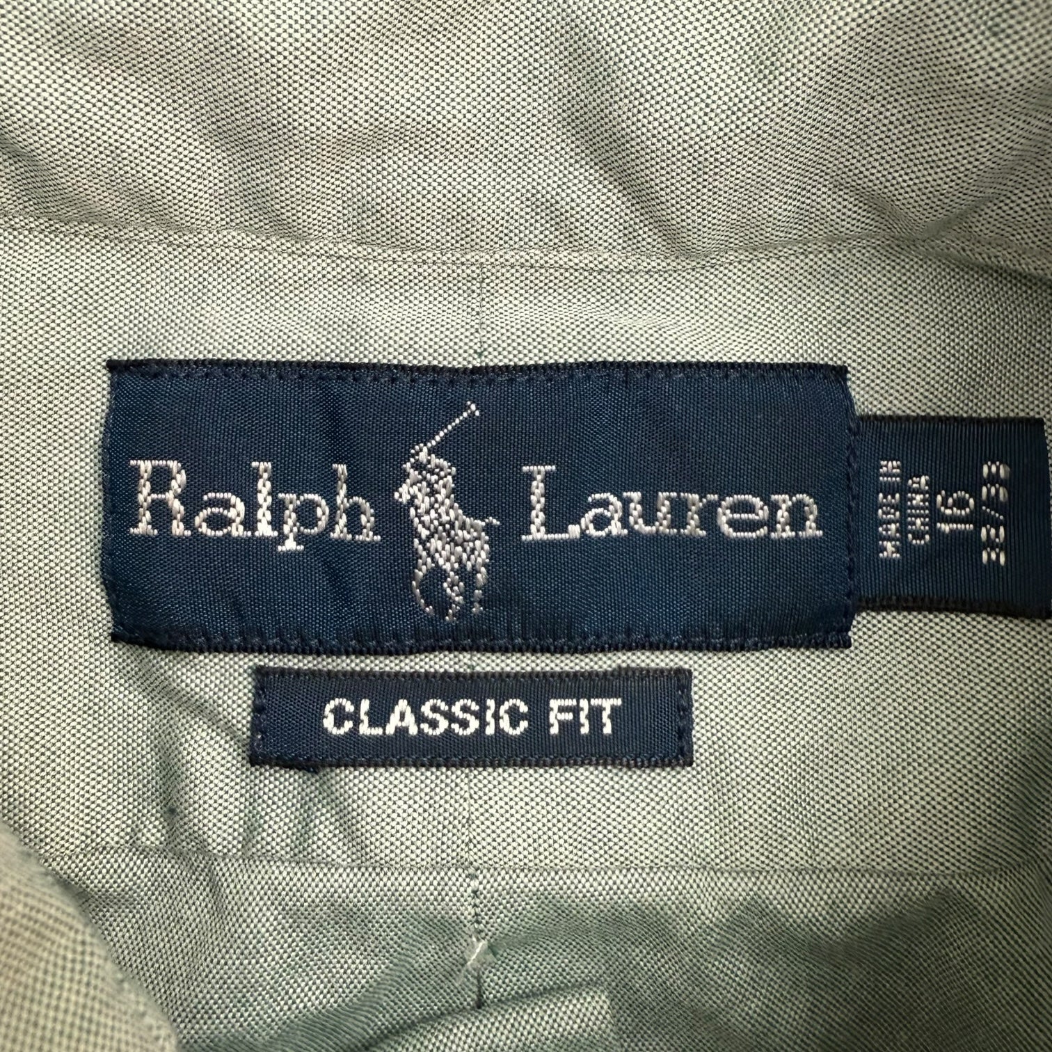 Vintage Ralph Lauren Polo Button Up Shirt Blue