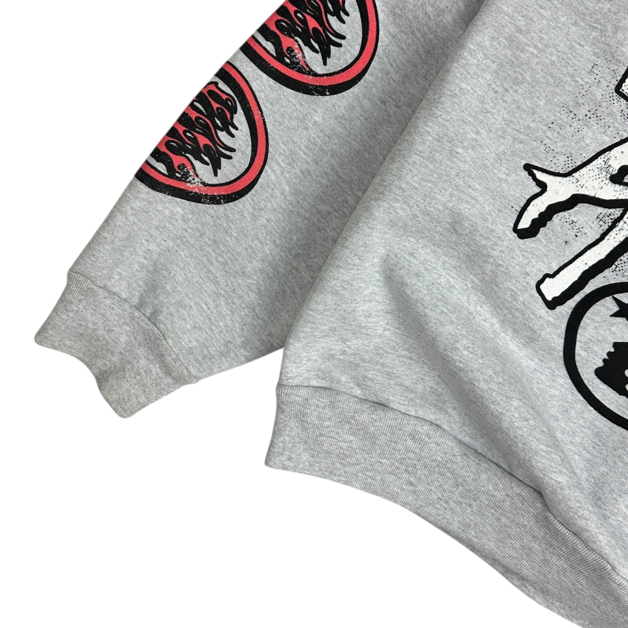 Hellstar Studios Records Crewneck Heather Grey