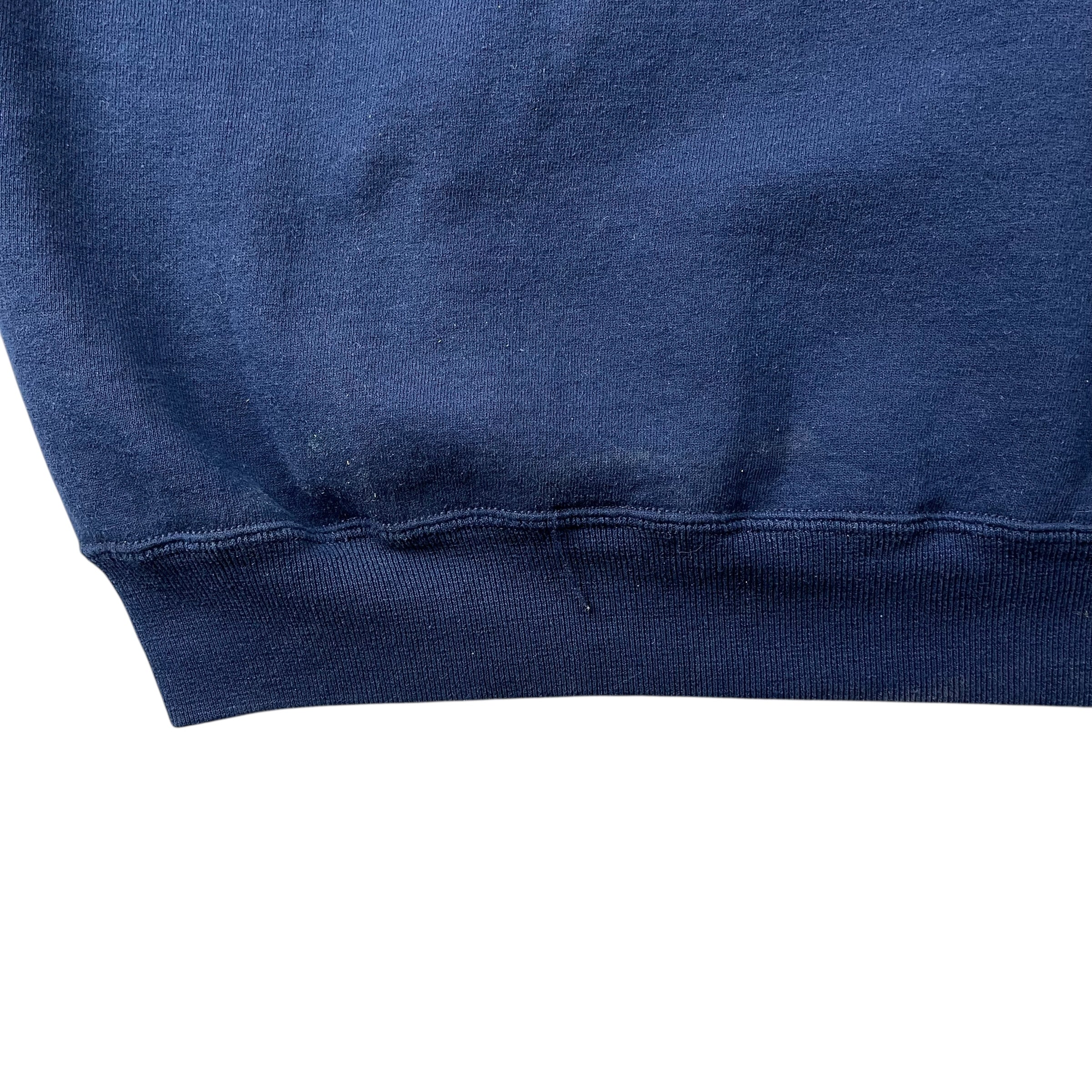 Vintage Russell Blank Hoodie Navy