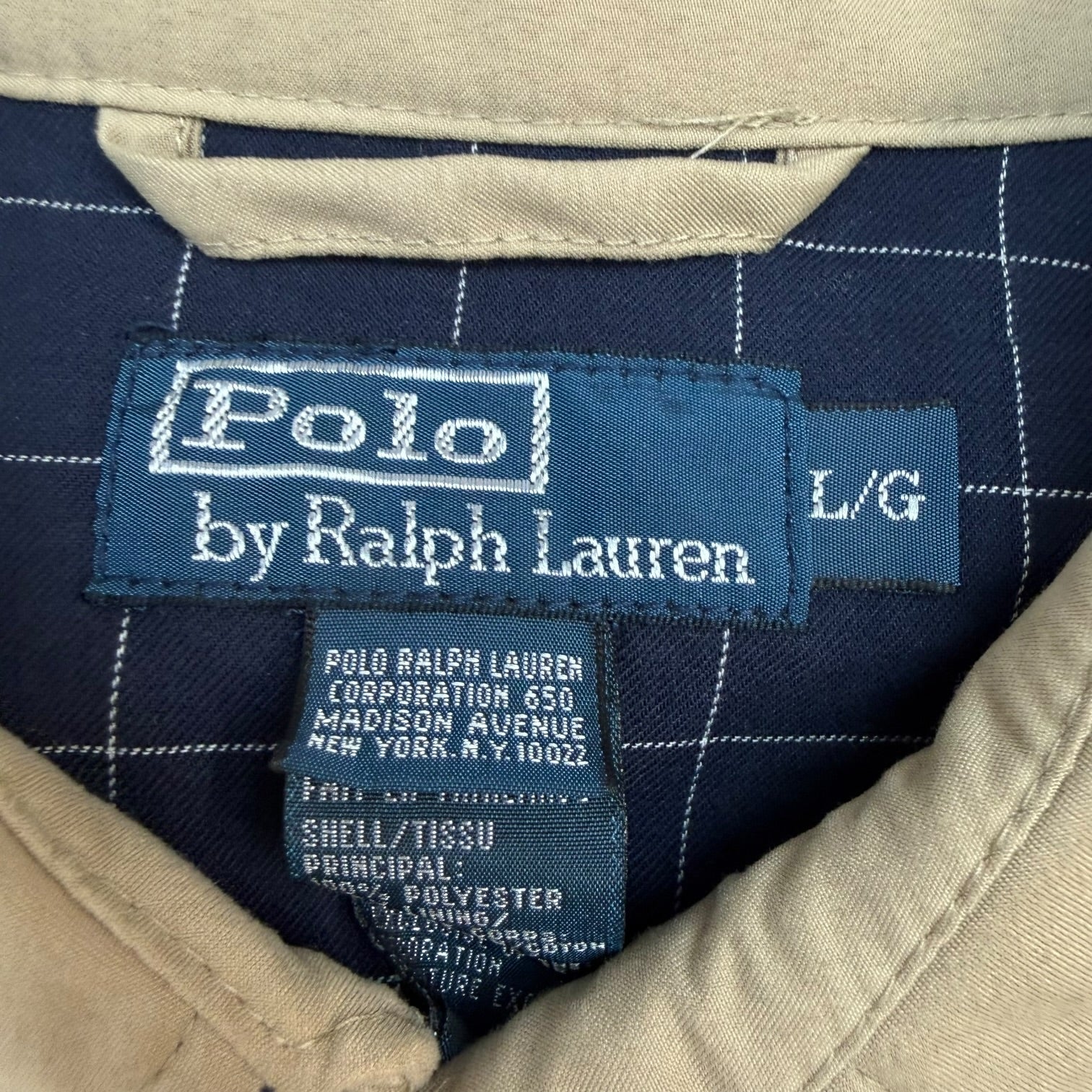 Vintage Polo Ralph Lauren Harrington Jacket Tan
