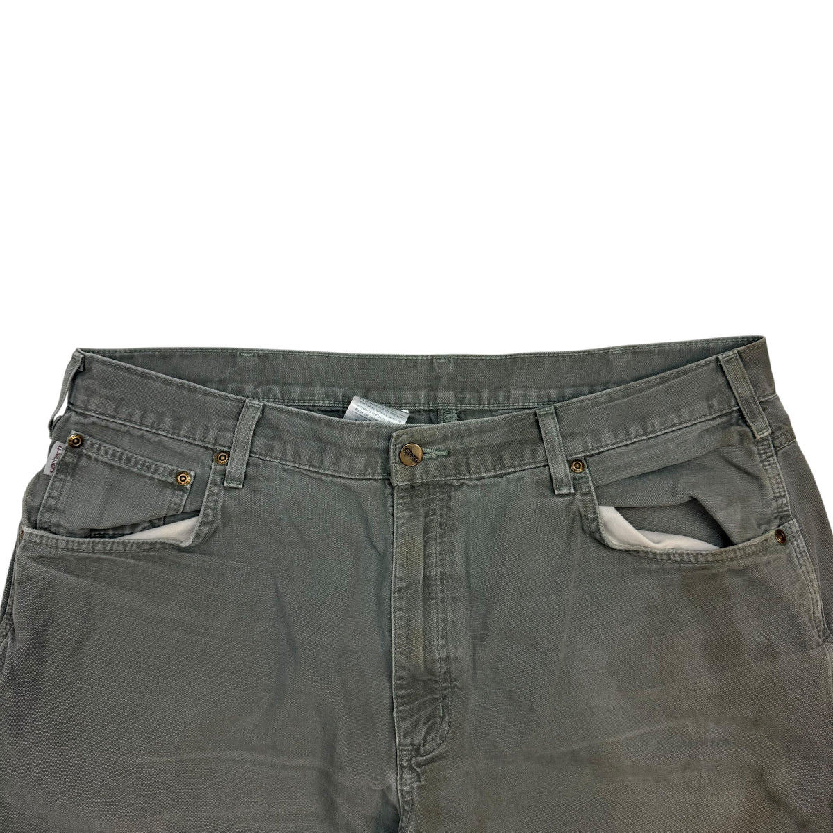 Vintage Carhartt Dungaree Pants Olive Green