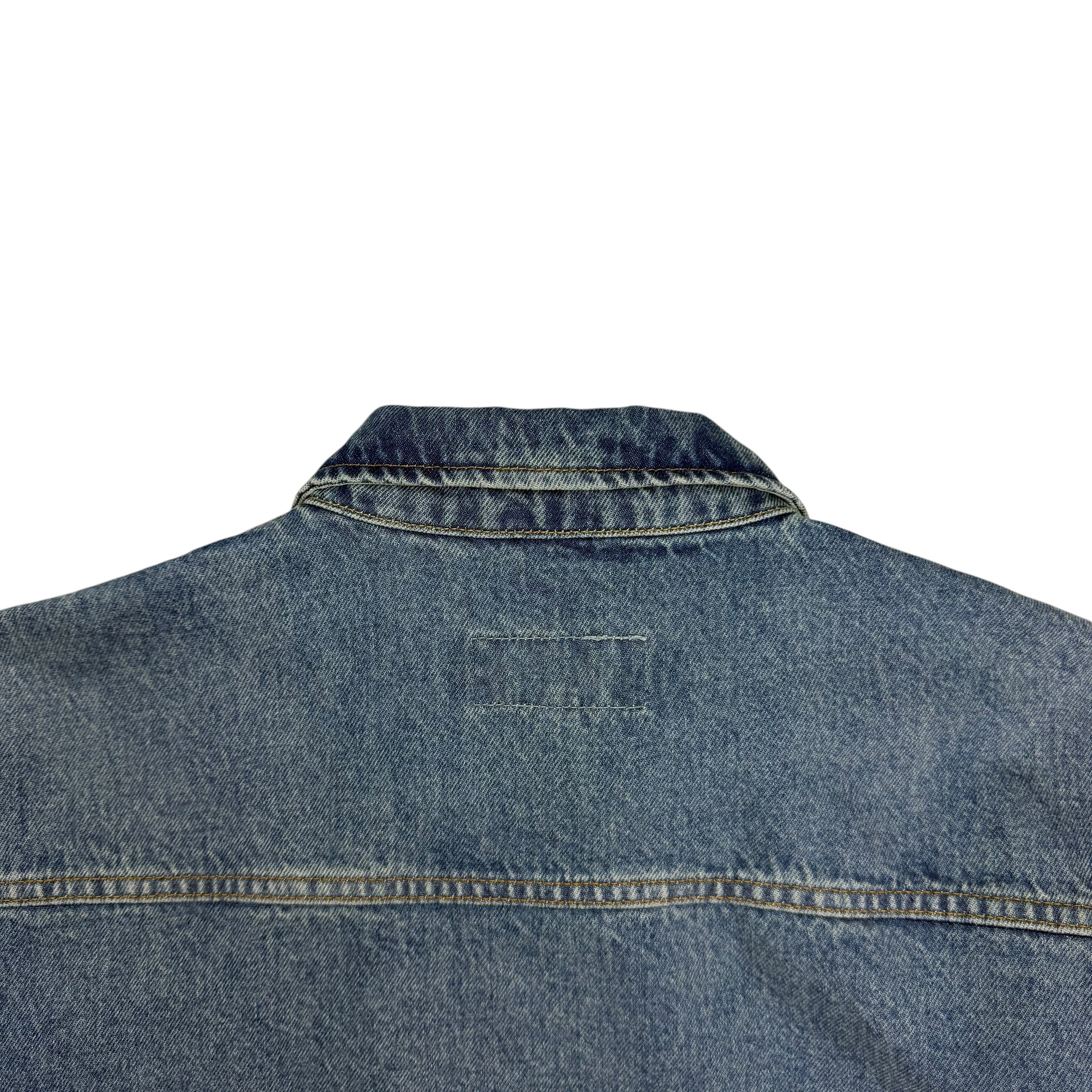Stussy Denim Zip Work Jacket Washed Blue