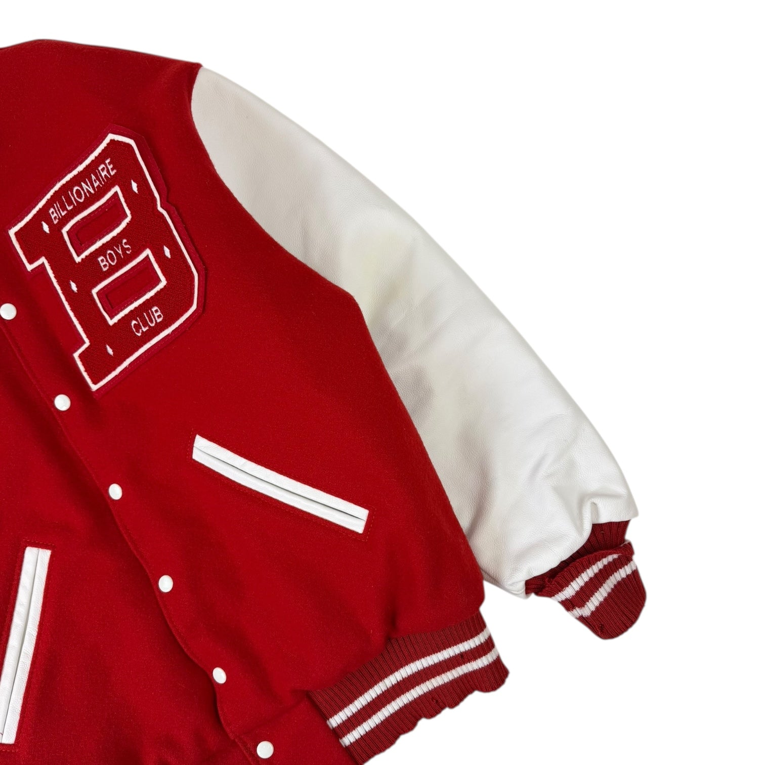 Billionaire Boys Club Varsity Jacket Red/White