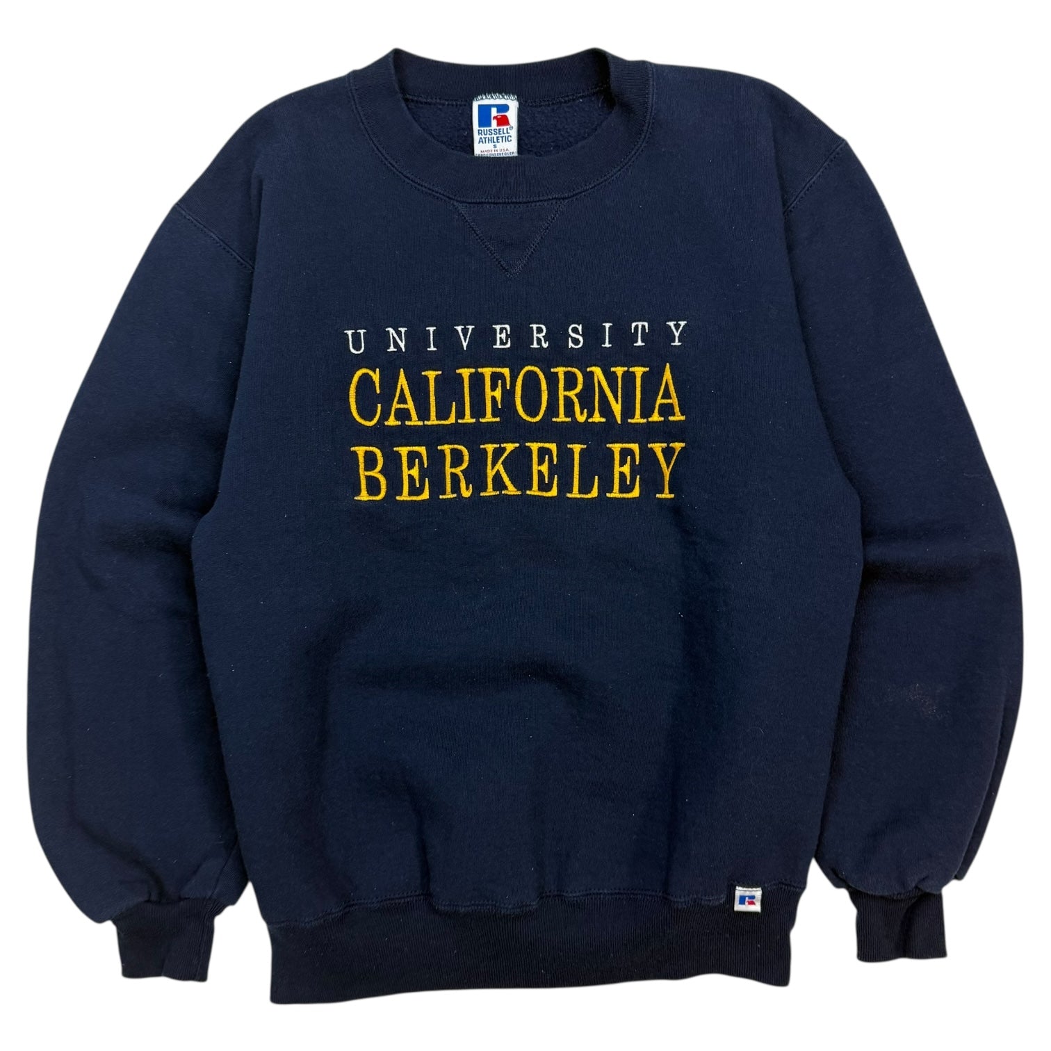 Vintage Russell Athletic University California Berkeley Crewneck Navy Blue