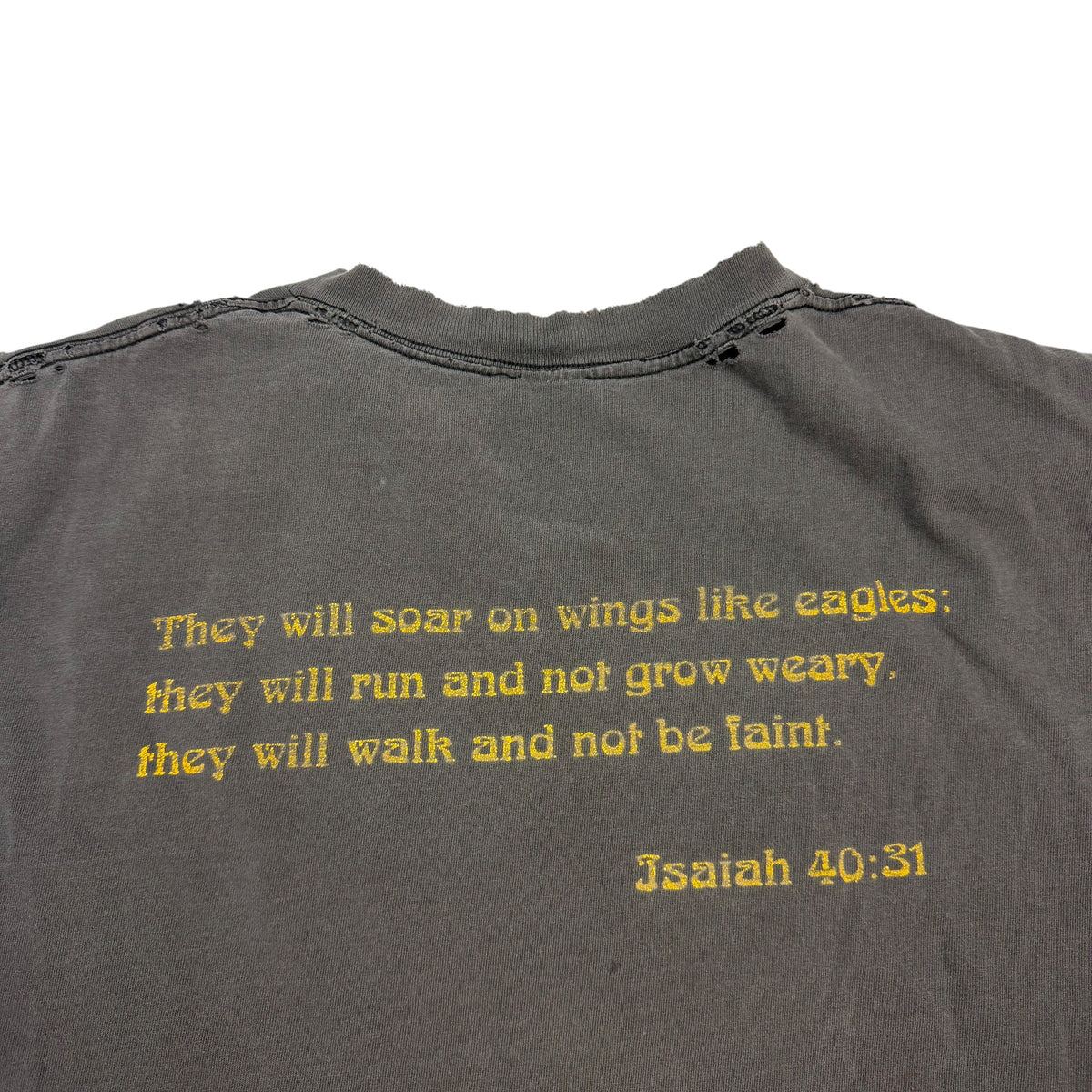 Vintage Plu ROTC Danger Challenge Cut Off Tee Faded Black