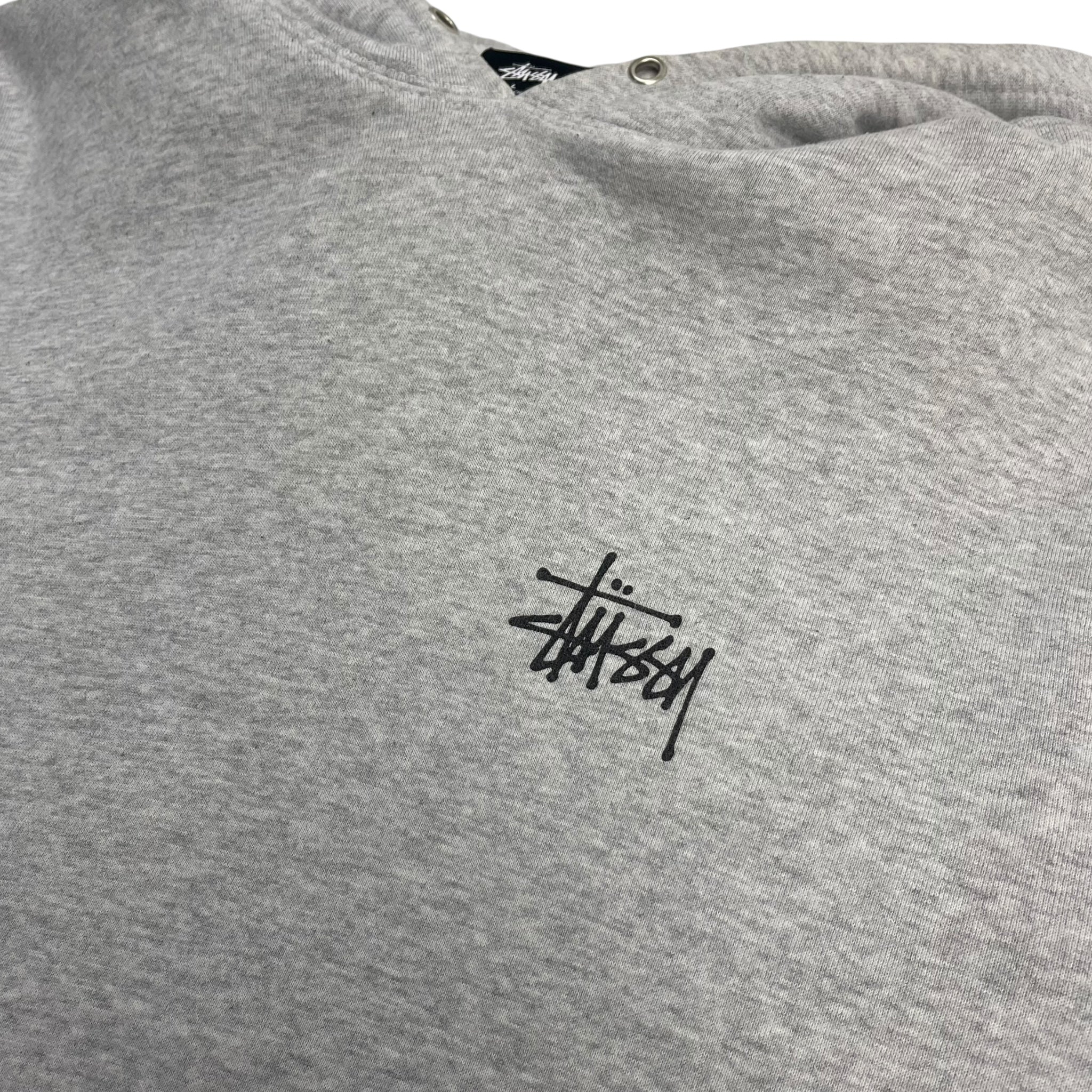 Stussy Basic Hoodie Ash Heather