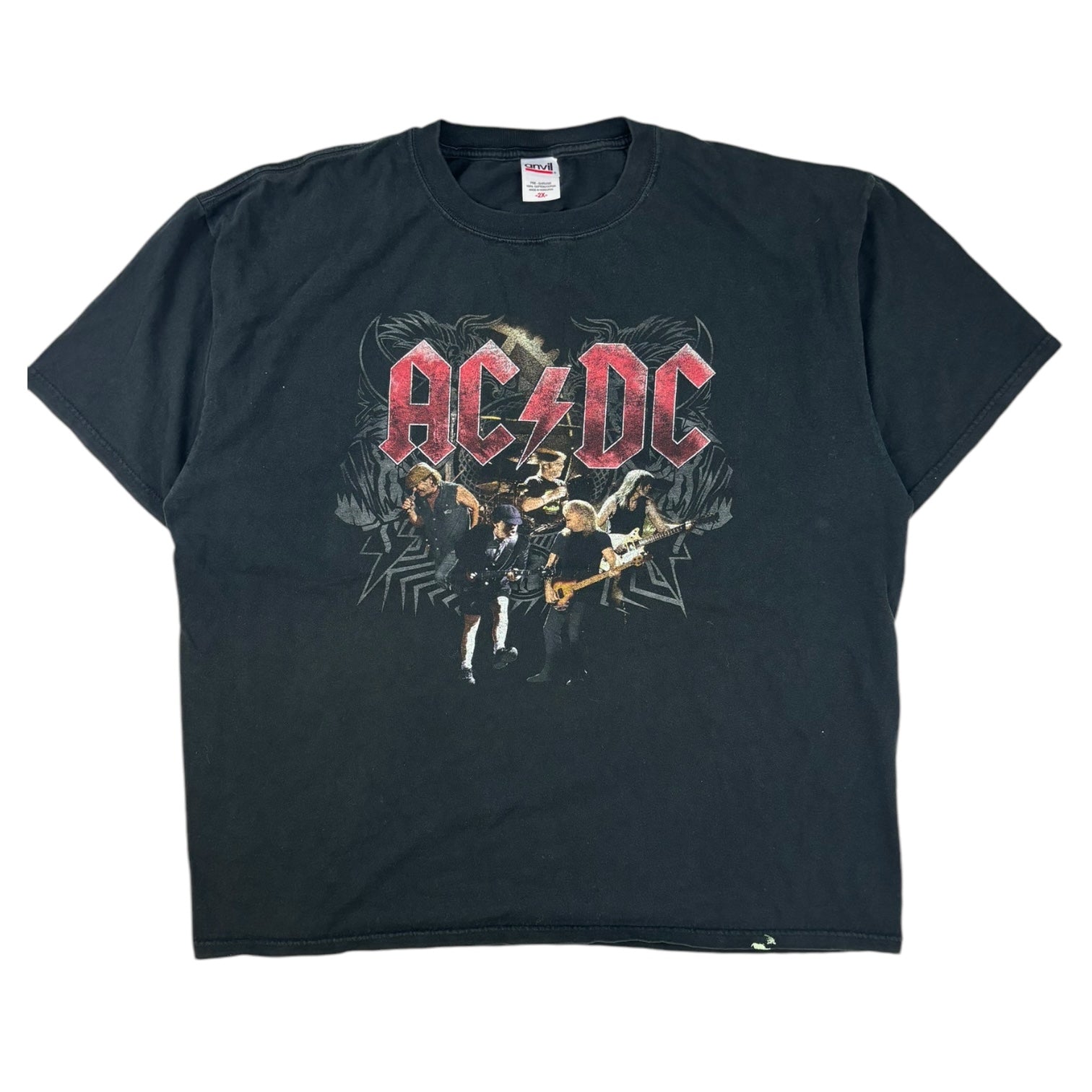 Vintage 2008 AC/DC Black Ice Tour T-Shirt Black