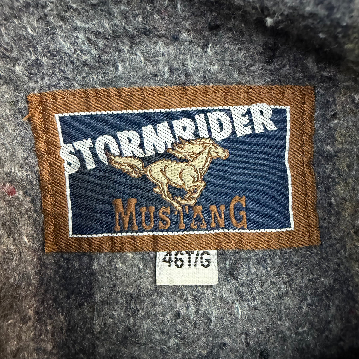 Vintage Mustang Stormrider Denim Trucker Jacket Blue