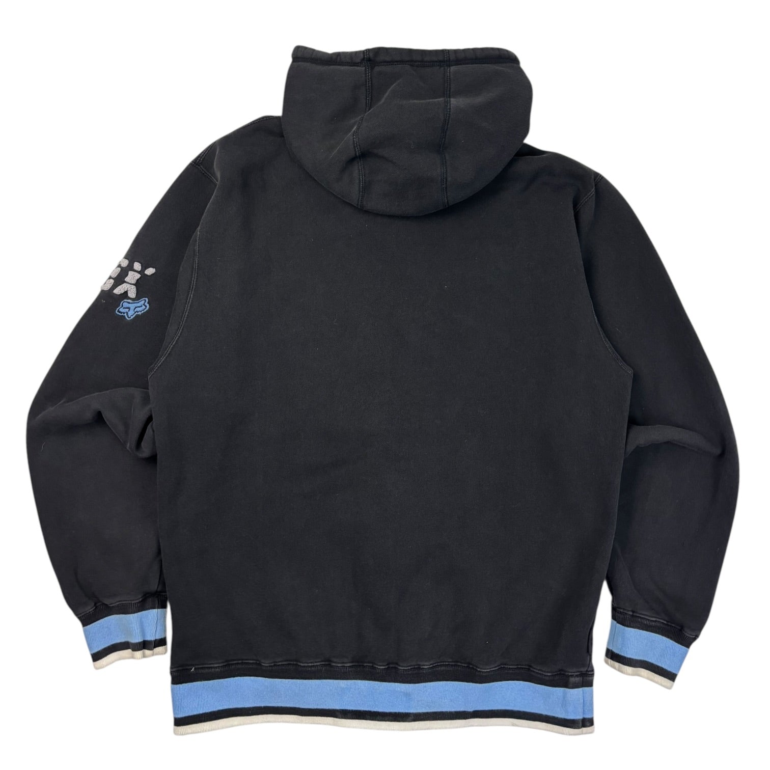 Y2K Fox Racing Embroidered Zip Up Hoodie