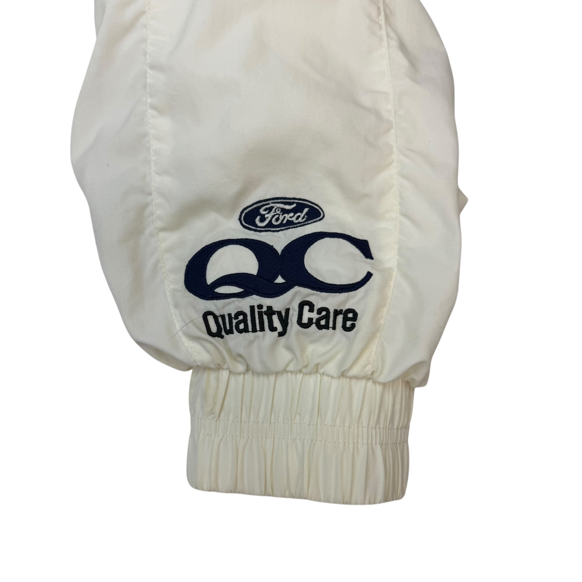 Vintage Ford Quality Care Wingston 500 Racing Jacket White