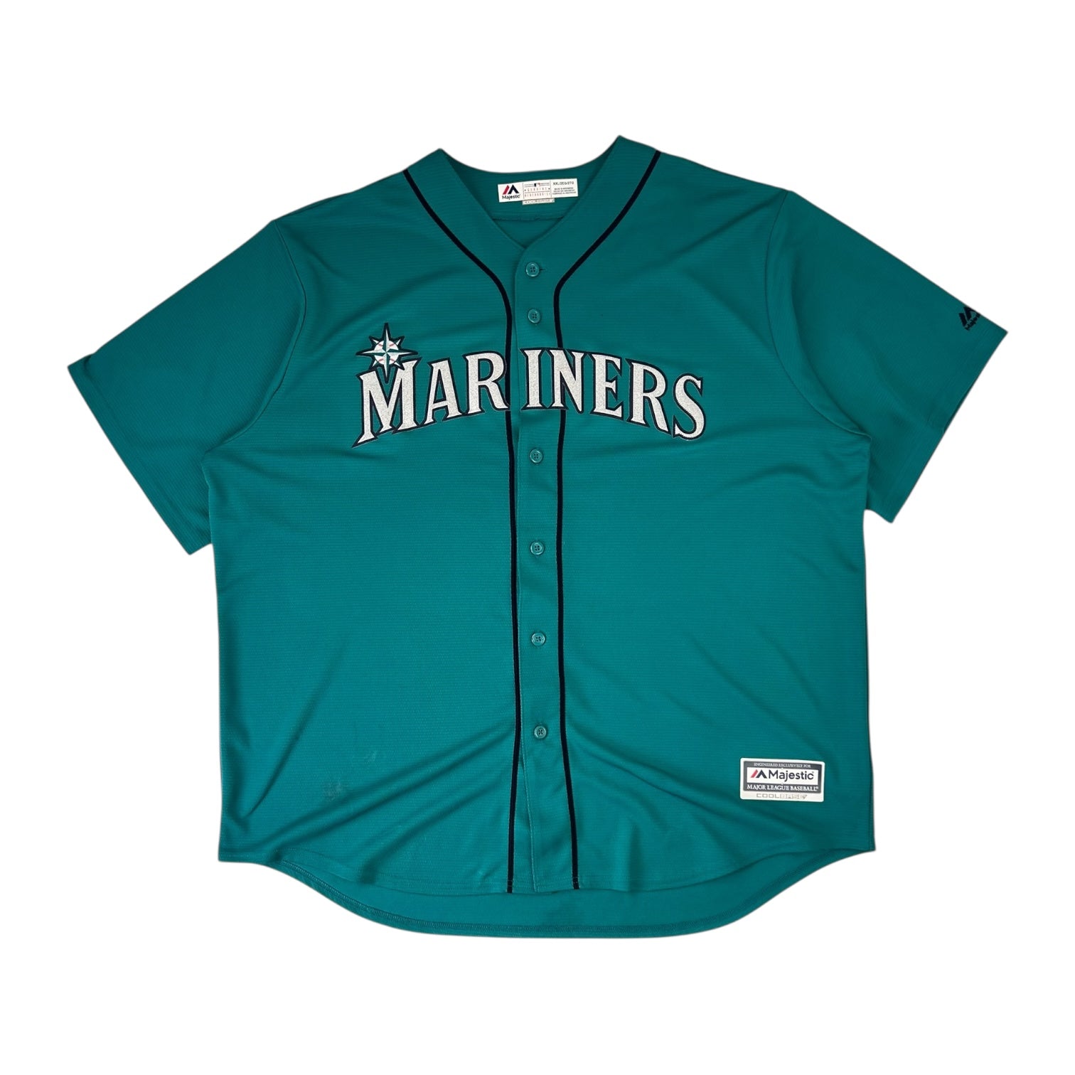 Vintage Majestic Seattle Mariners Baseball Jersey Teal
