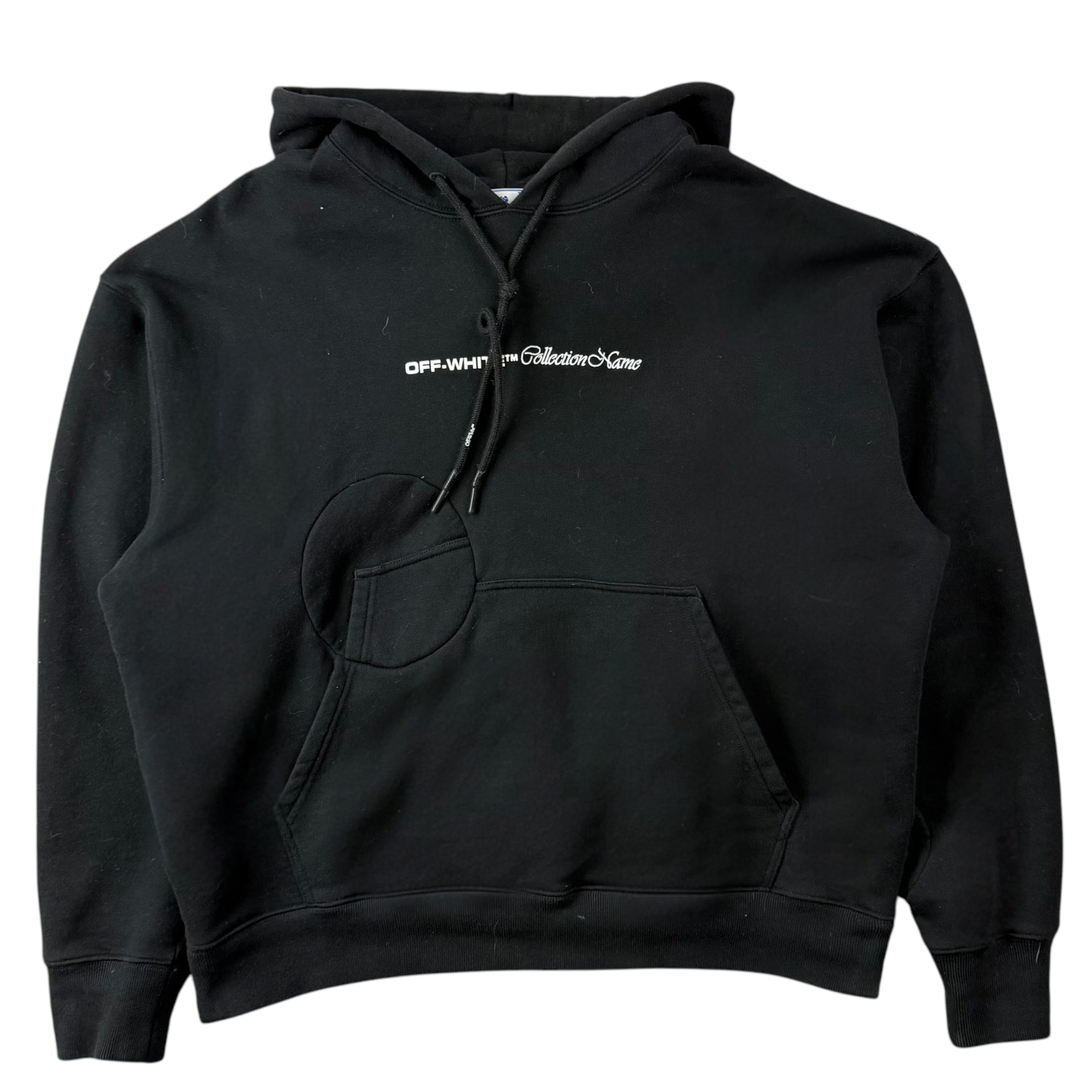 Off-White Collection Name Hoodie Black