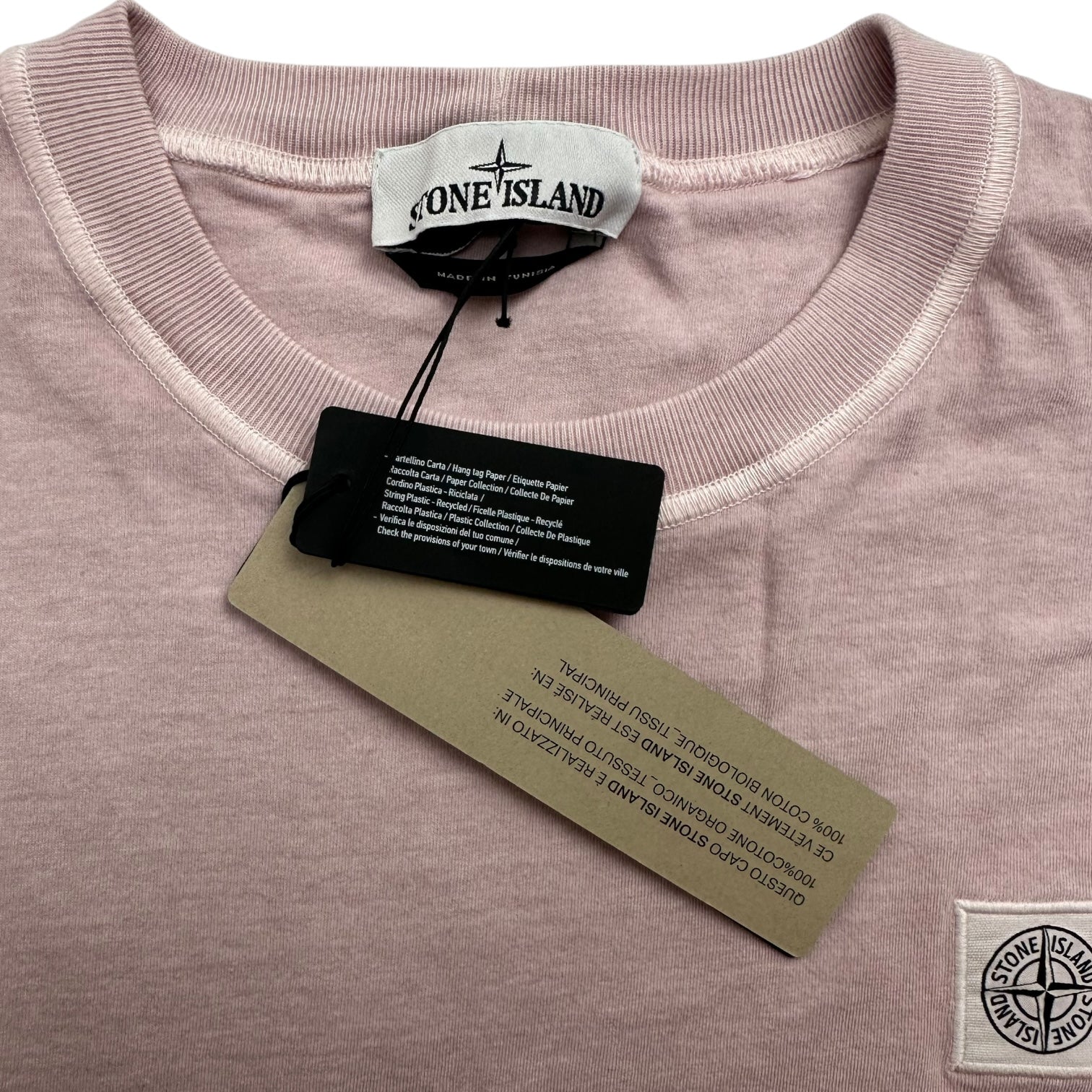 Stone Island Fissato Dye Tee Pink