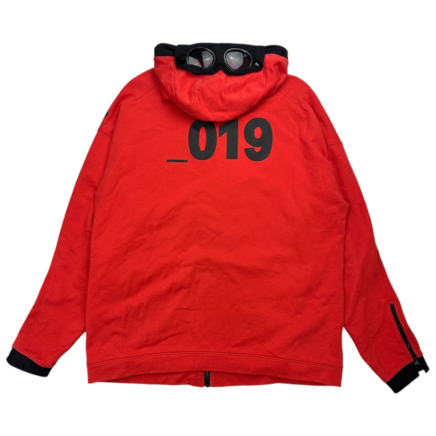 CP Company Goggle Hoodie Red