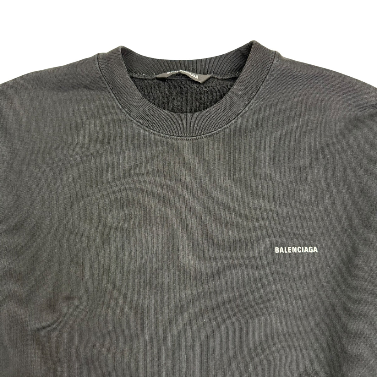 Balenciaga Small Logo Crewneck Black