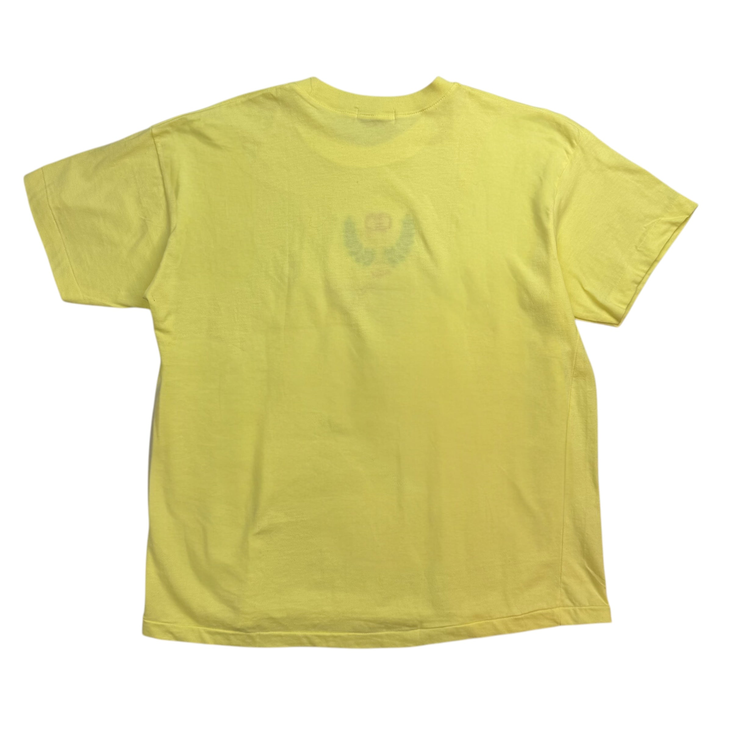 Vintage Gucci Embroidered Tee Yellow