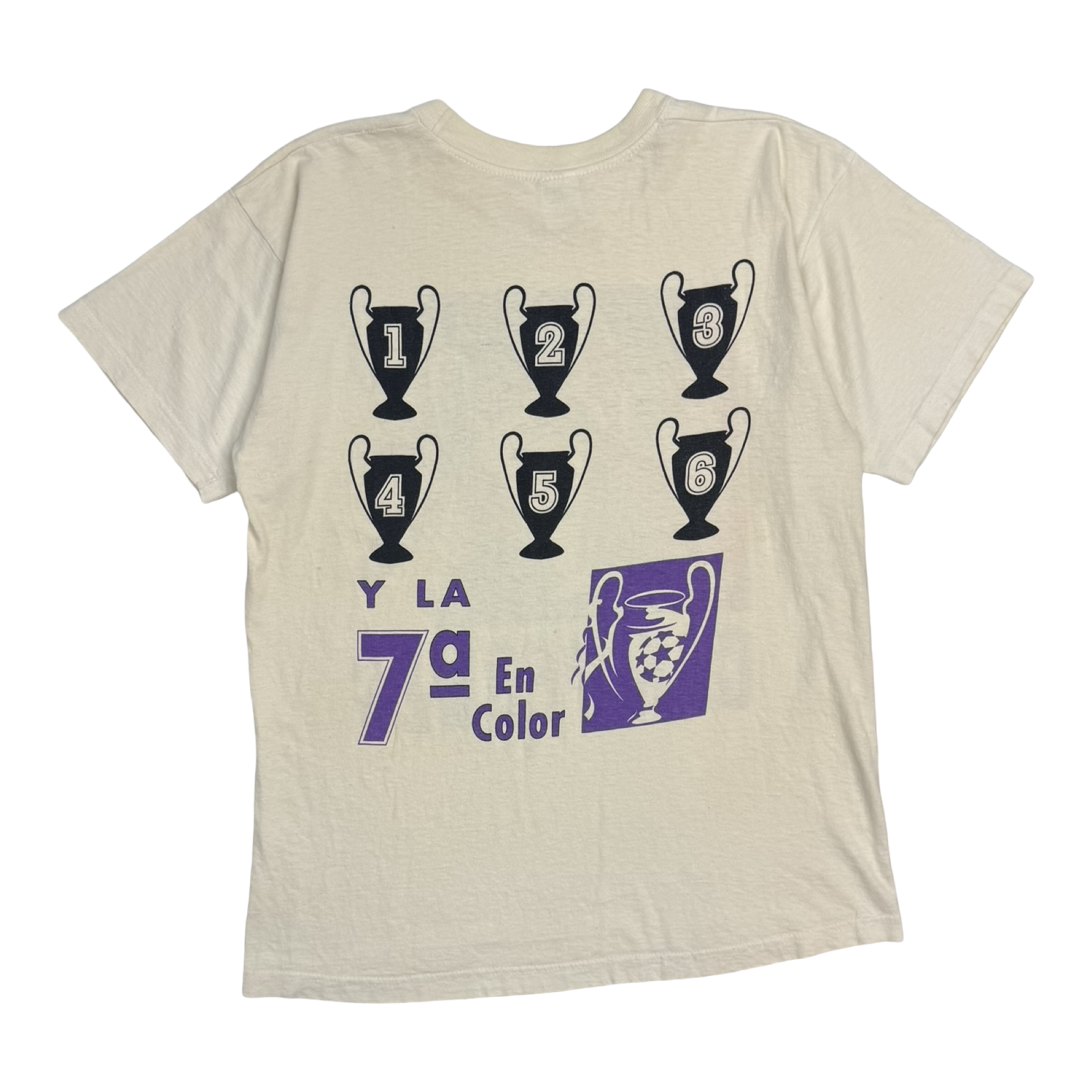 1998 Real Madrid Champions League Winners Tee White