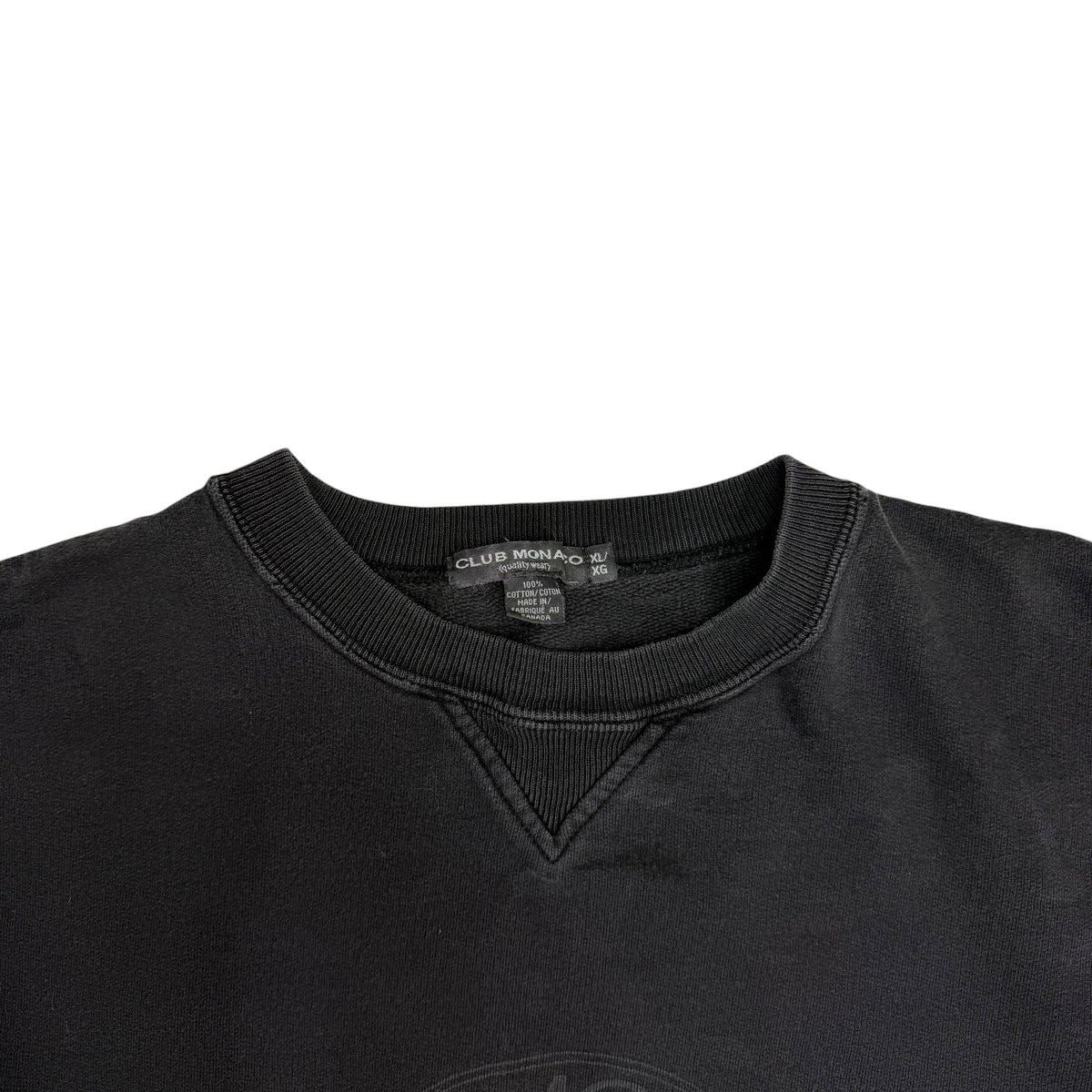 Vintage Club Monaco Crewneck Faded Black