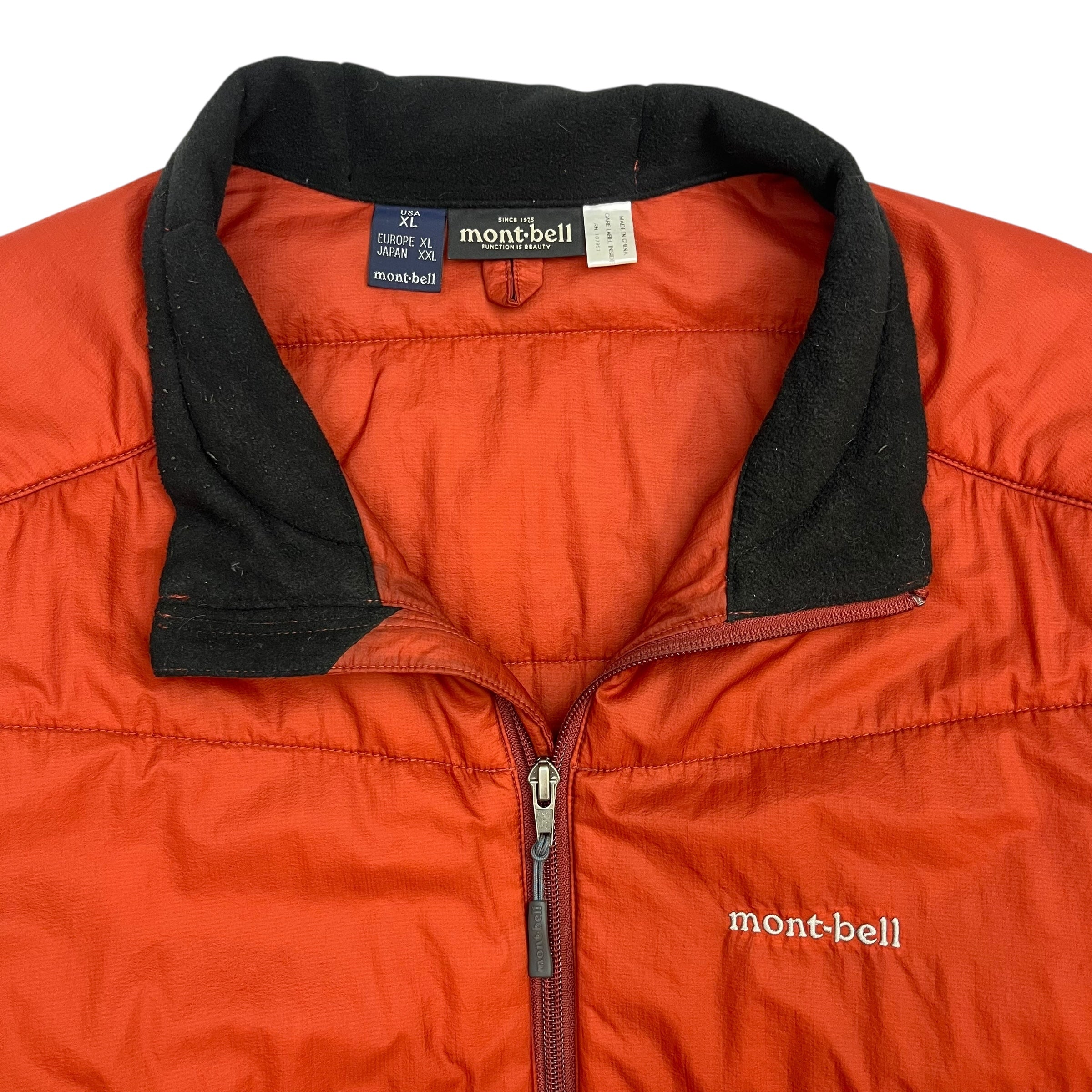 Vintage Mont-Bell Puffer Jacket Red/Orange