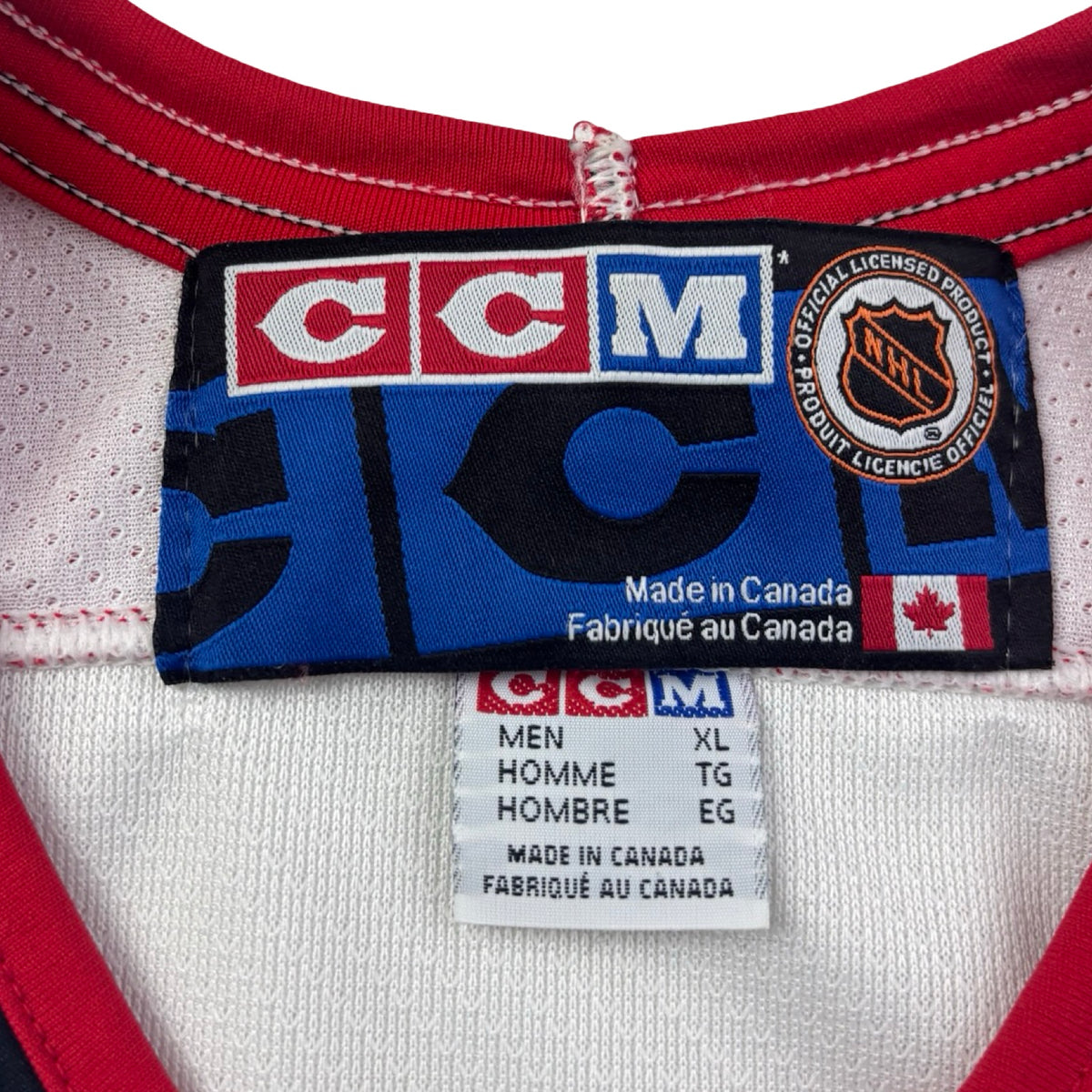 Vintage CCM Calgary Flames Pedestal NHL Home Jersey