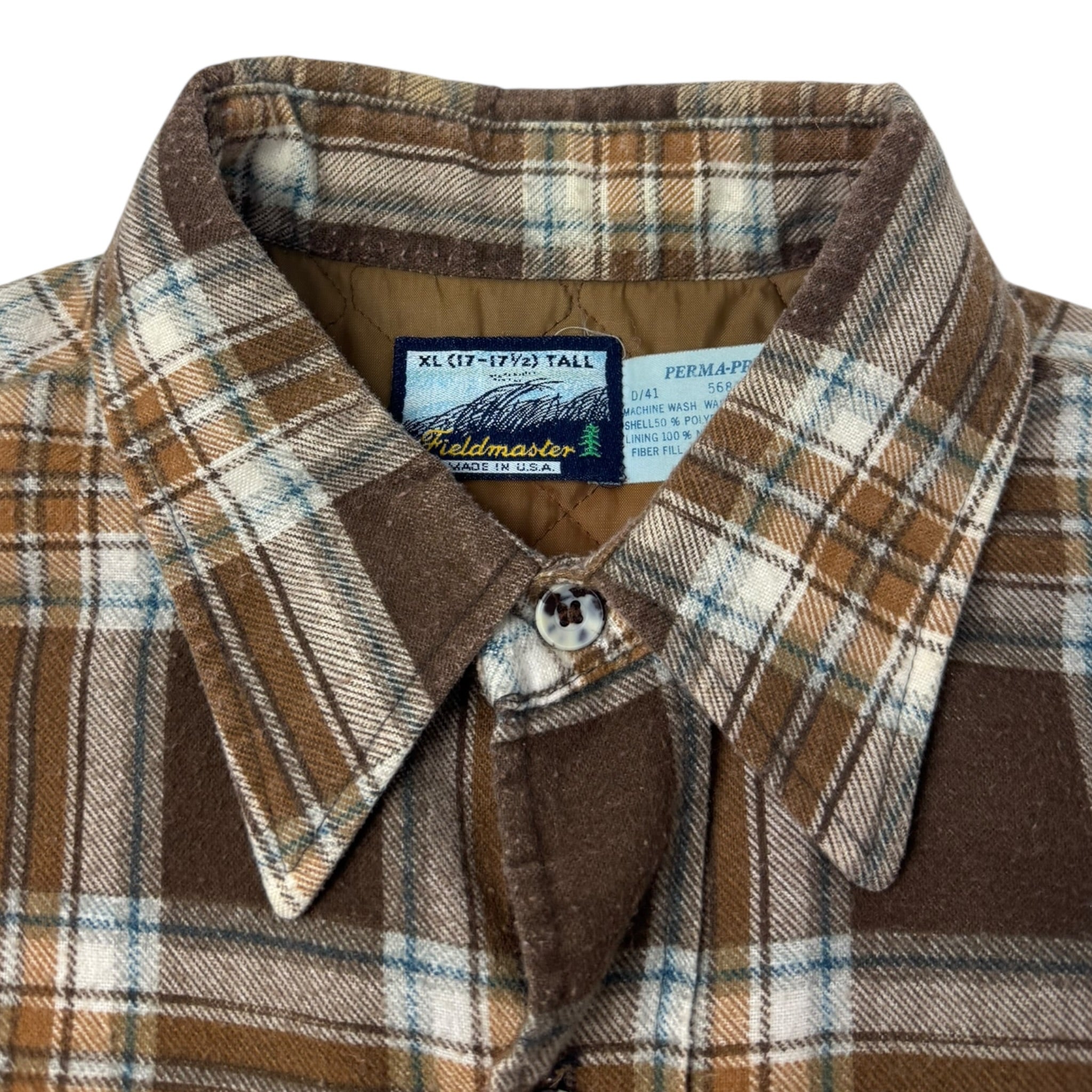 Vintage Fieldmans Quilted Flannel Button Up