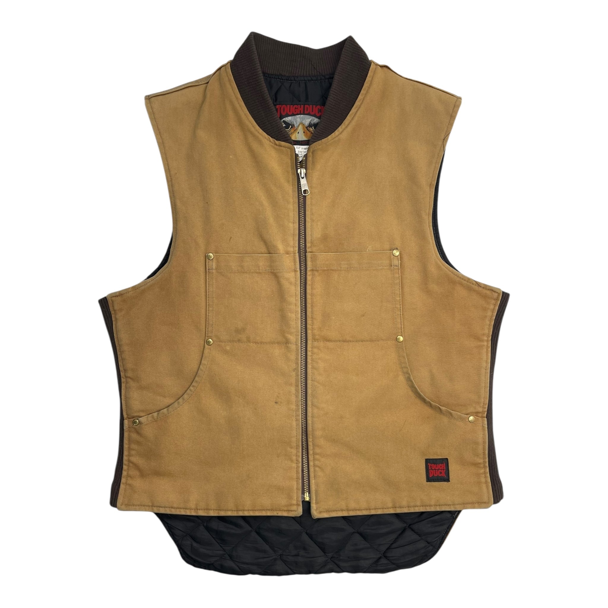 Vintage Tough Duck Work Vest Tan