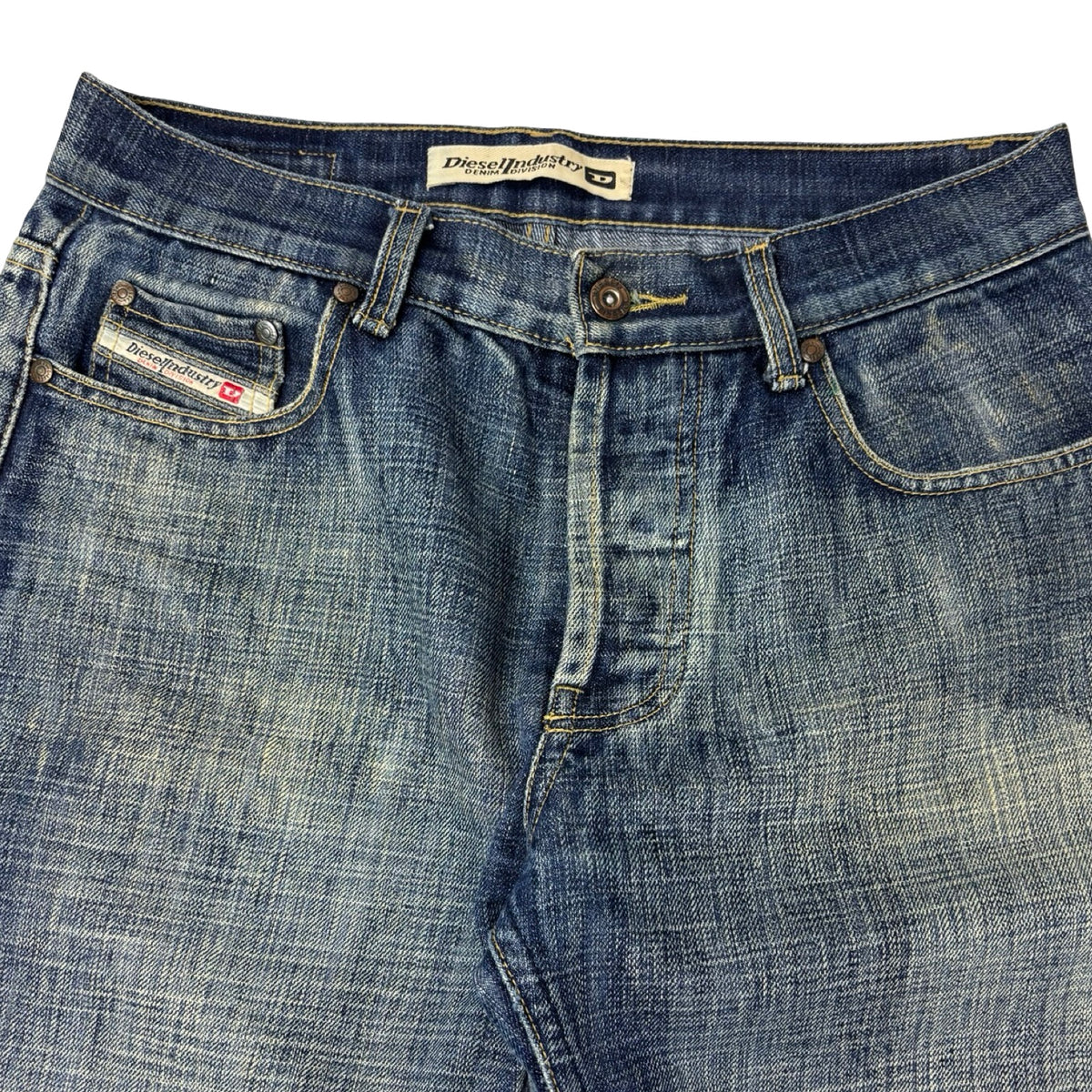 Vintage Y2K Diesel Jeans Denim Bottoms Navy/Cream Wash