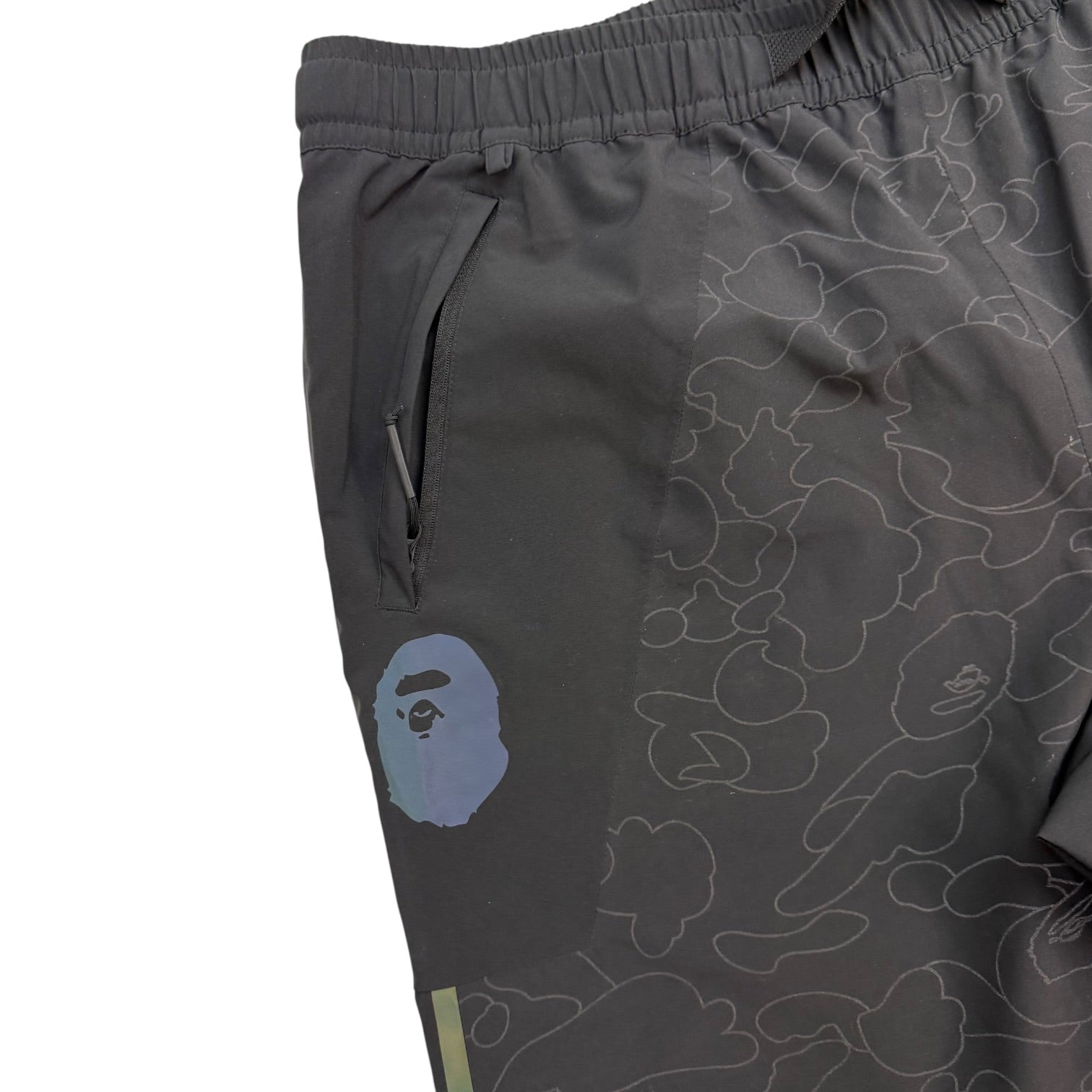 BAPE X Adidas Slopetrotter Pants Black/Iridescent