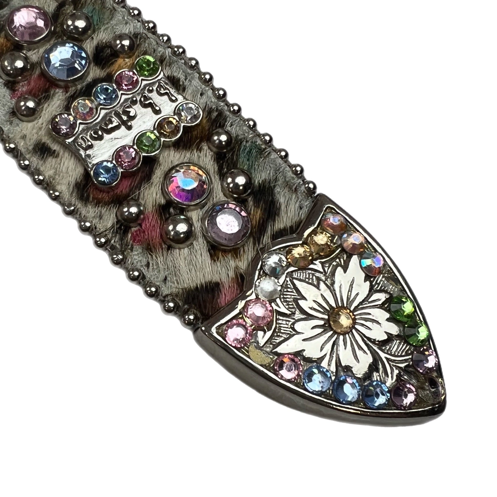 B.B Simon Rhine Stone Studded Belt