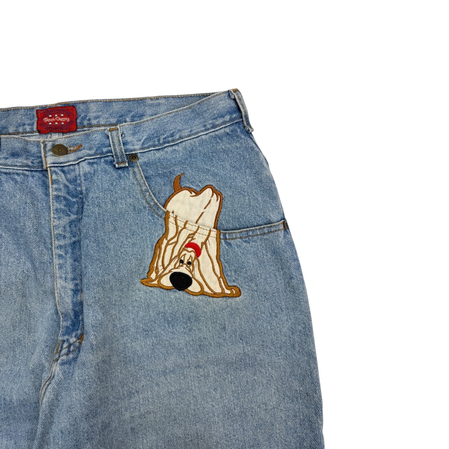 Vintage French Dressing Dog Jeans