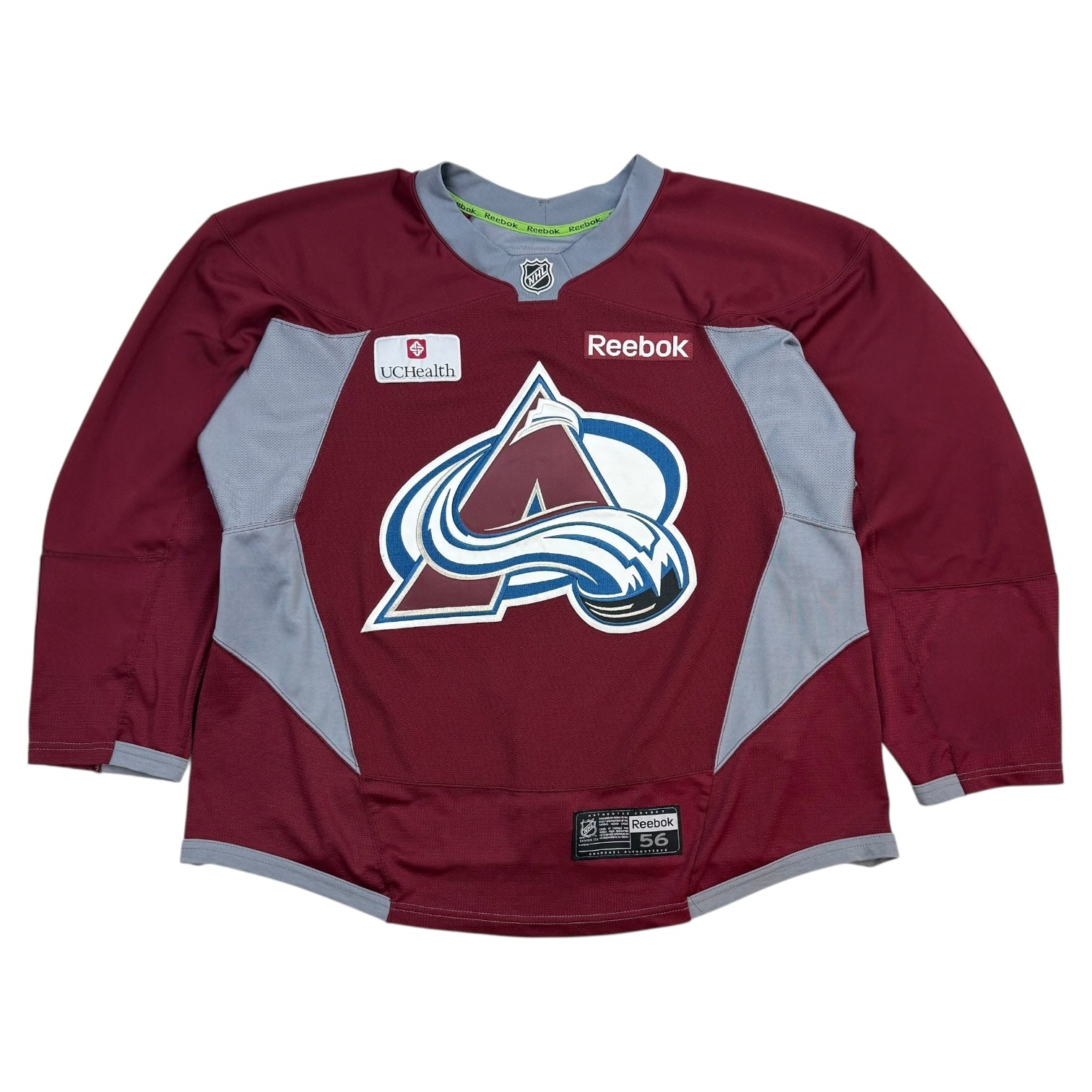 Vintage Reebok Colorado Avalanche Practice Jersey Maroon