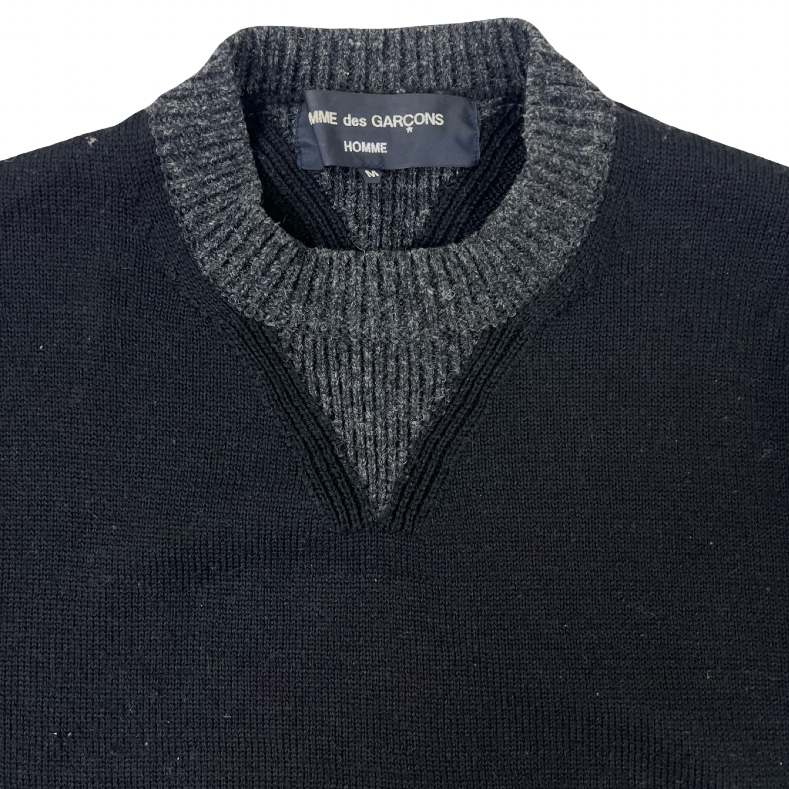 Comme Des Garçon Homme Heavy Gauge Knit Sweater Black