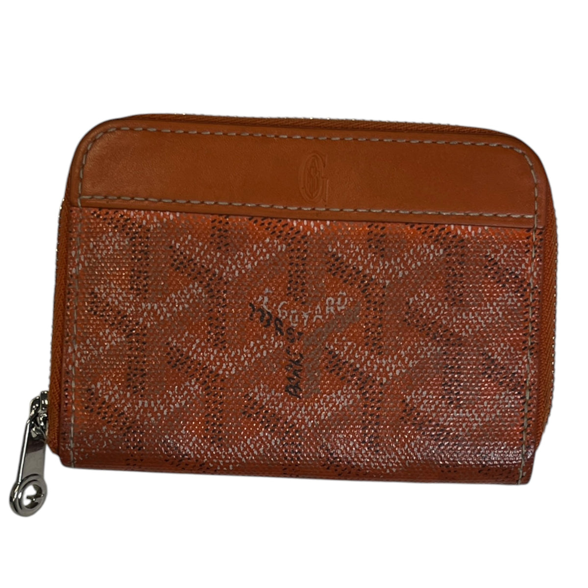 Goyard Matignon Mini Zip Wallet Orange