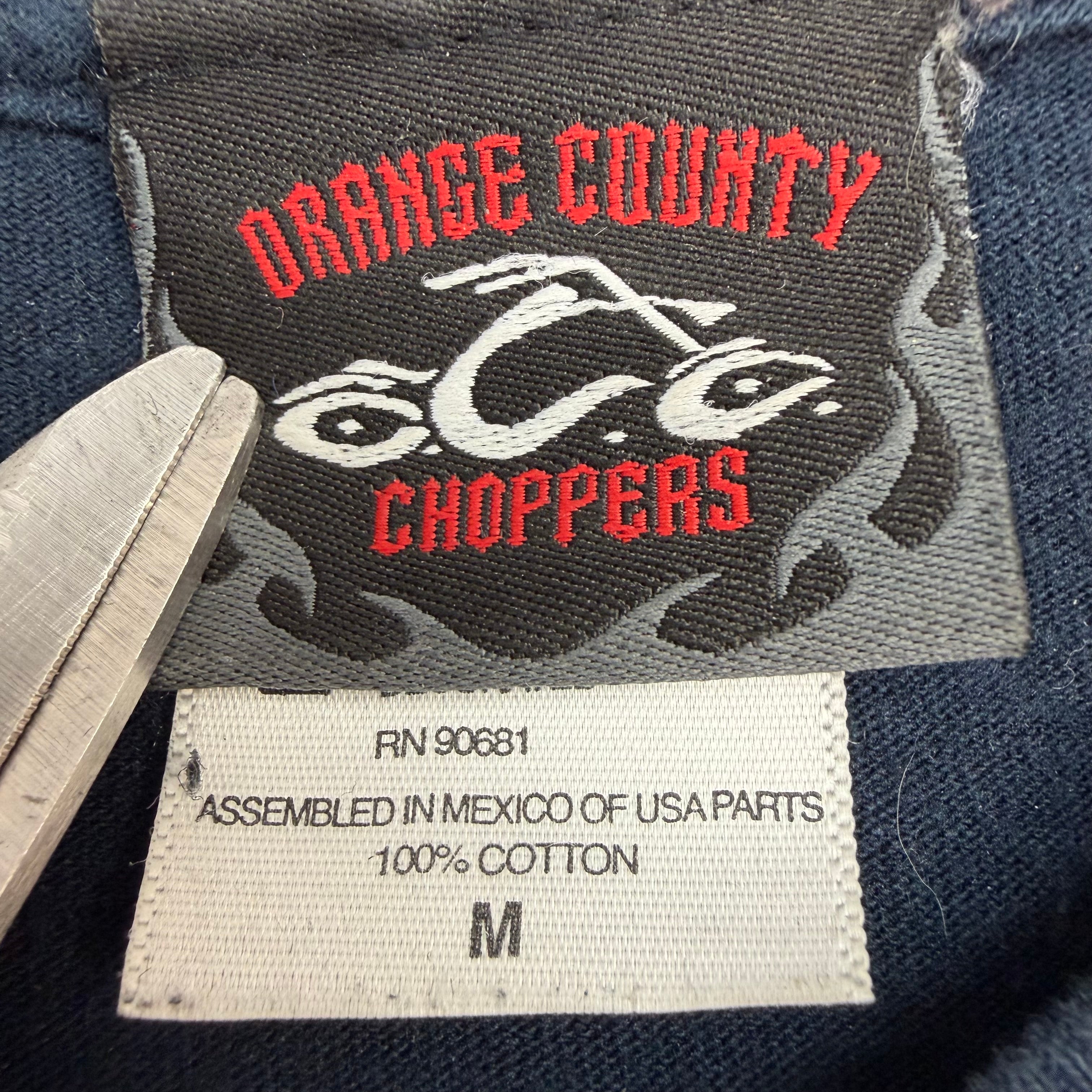Vintage Orange County Choppers Flame Cross Longsleeve Black